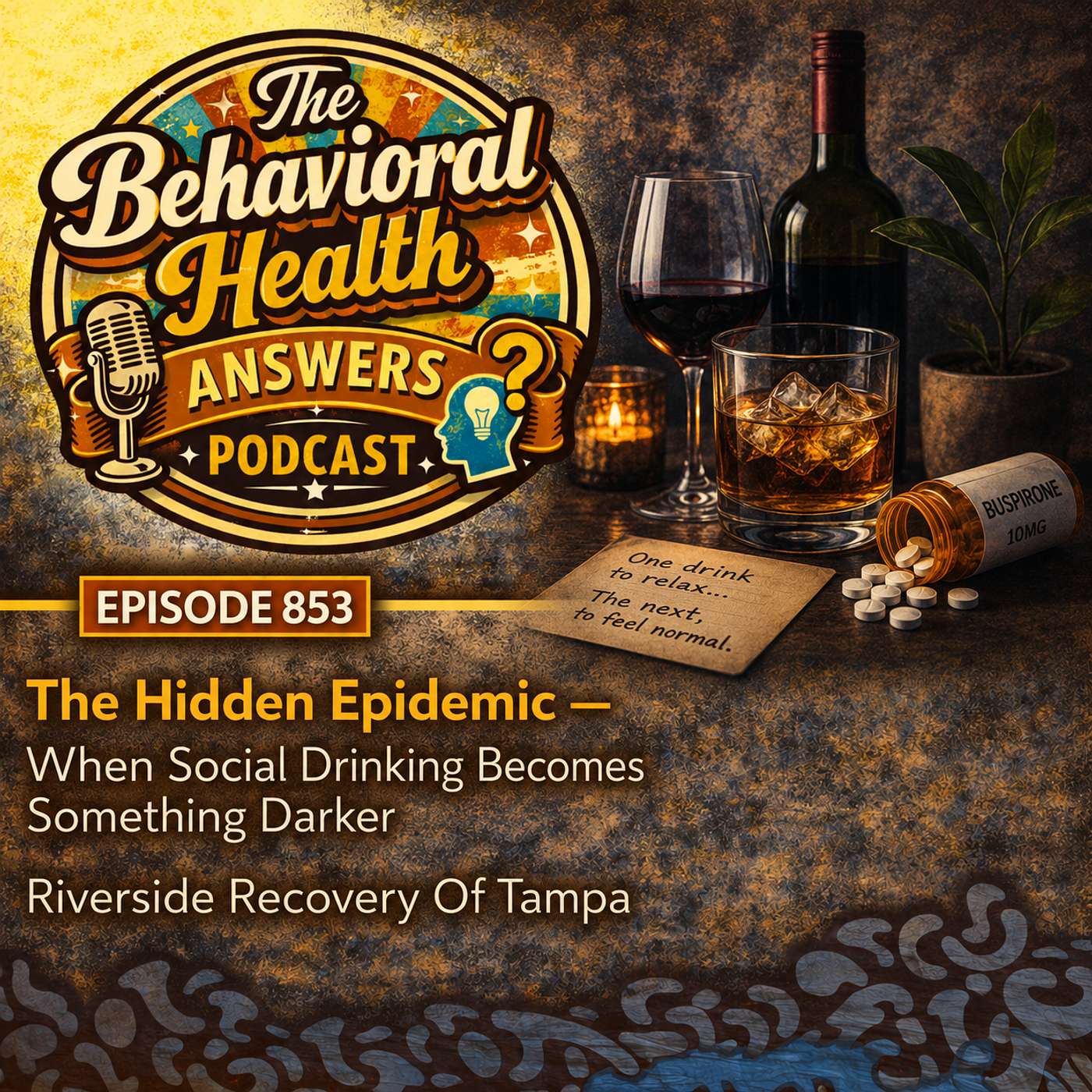 Episode 853: The Hidden Epidemic - When Social Drinking Becomes Something Darker | Riverside Recovery Of Tampa episode artwork