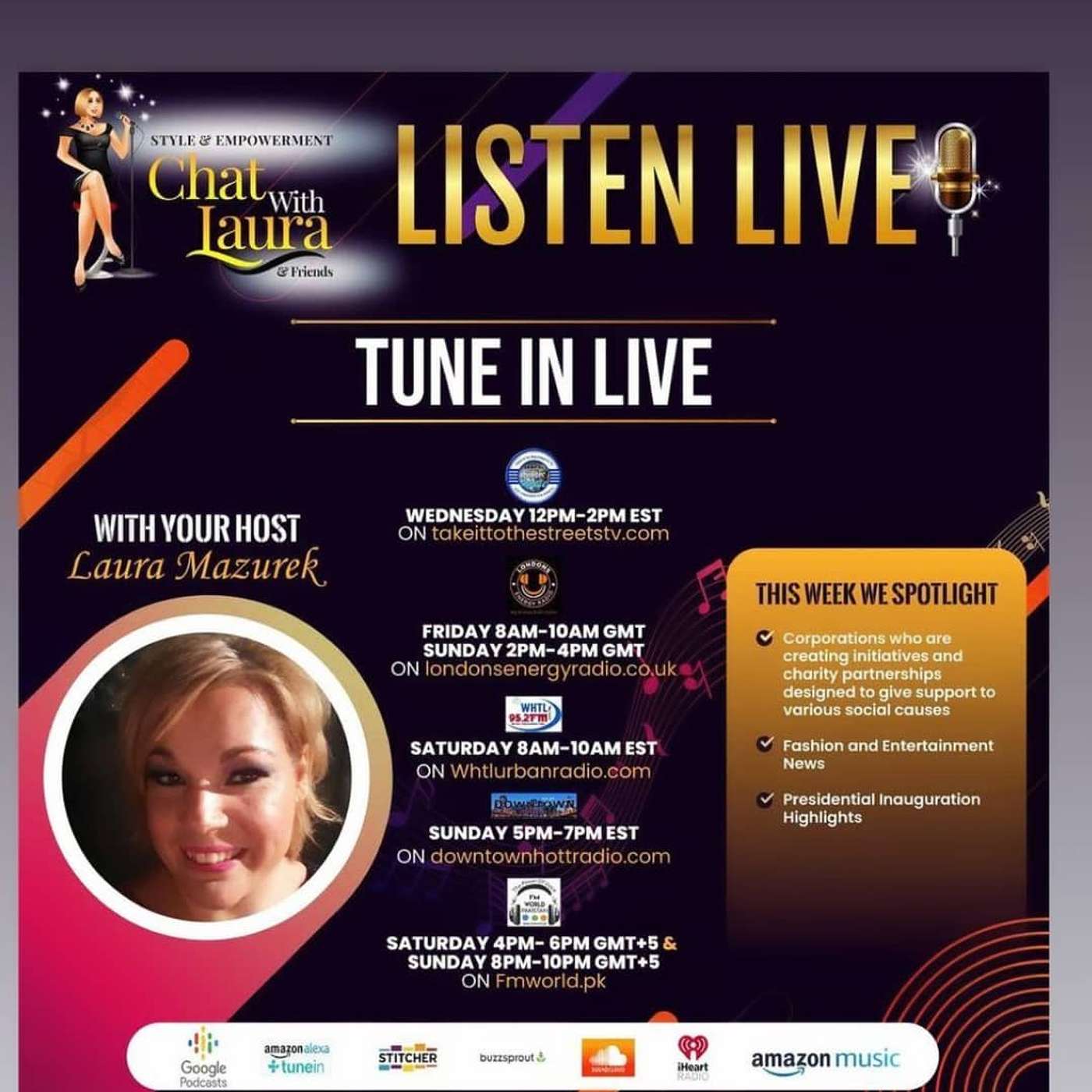 Style & Empowerment Chat With Laura & Friends Radio