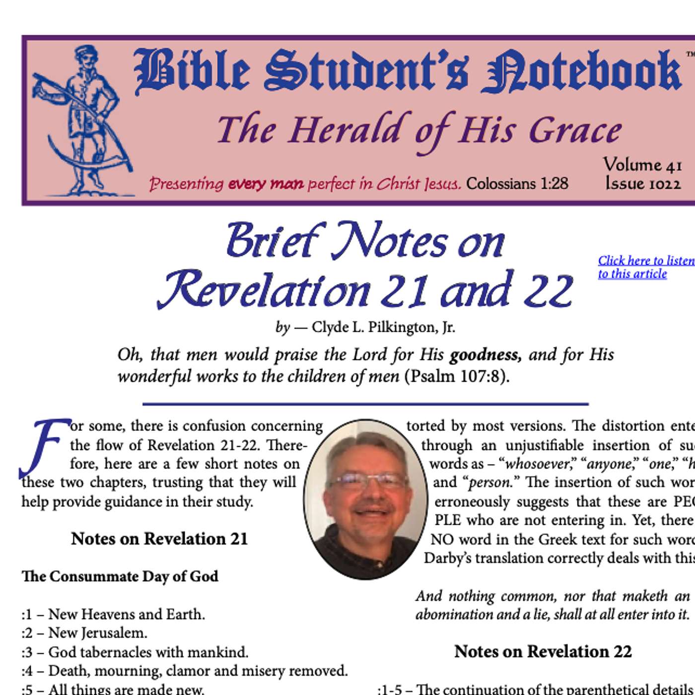 Bible Students Notebook