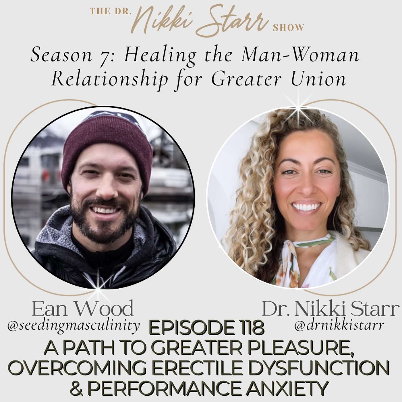 EPISODE 118: A PATH TO GREATER PLEASURE AND OVERCOMING ERECTILE DYSFUNCTION & PERFORMANCE ANXIETY WITH EAN WOOD