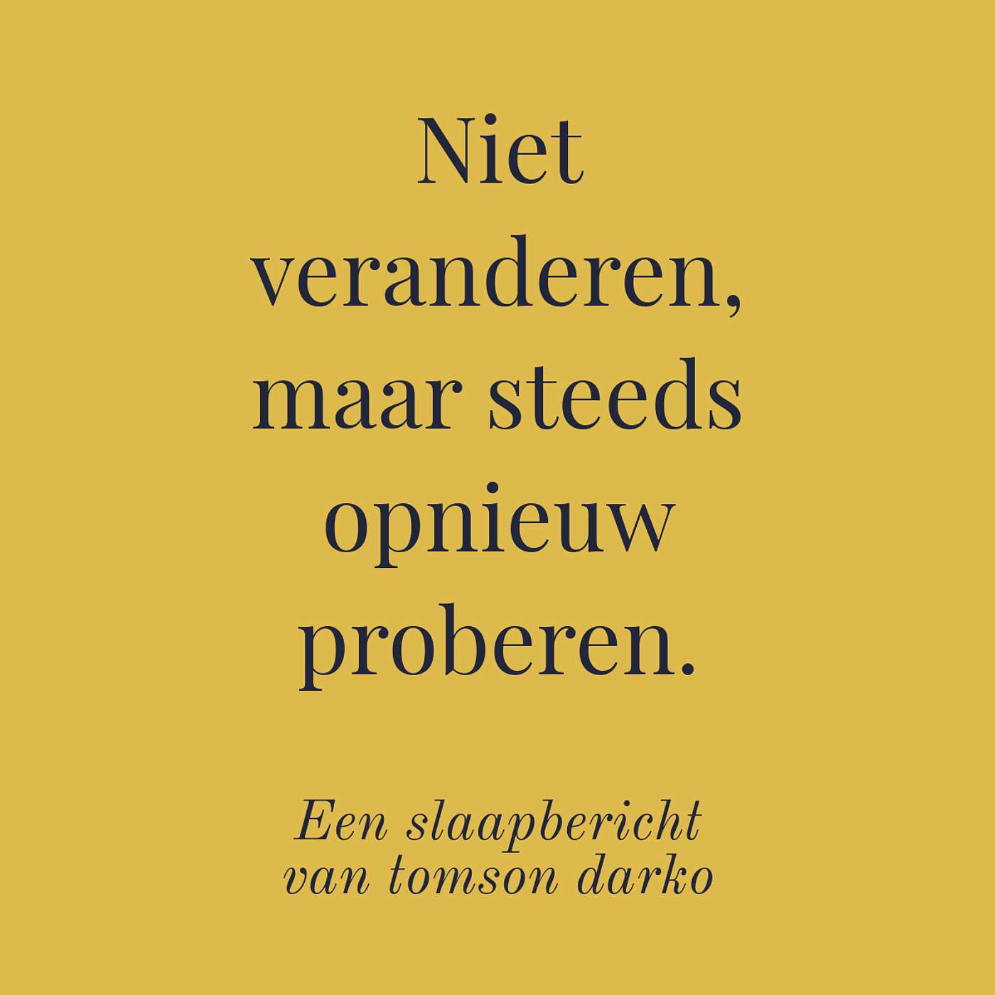 In slaap vallen met melancholie van Tomson Darko