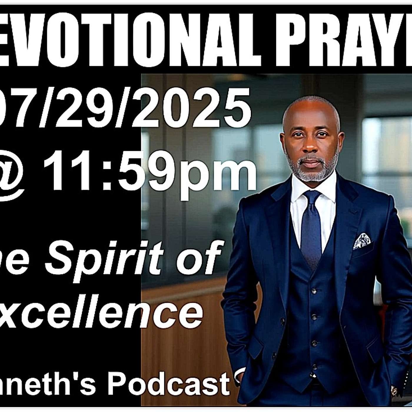 DEVOTIONAL PRAYER - The Spirit of Excellence - @ 11:59pm.