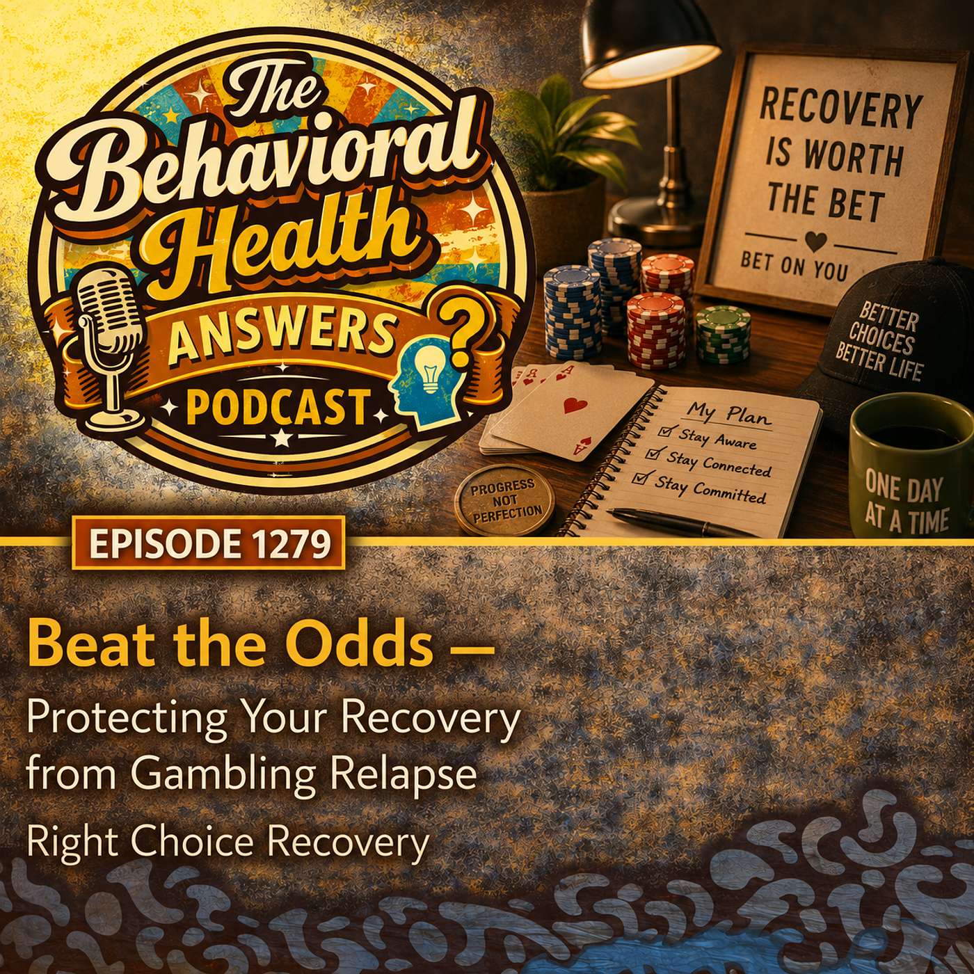 Episode 1279: Beat the Odds - Protecting Your Recovery from Gambling Relapse | Right Choice Recovery episode artwork
