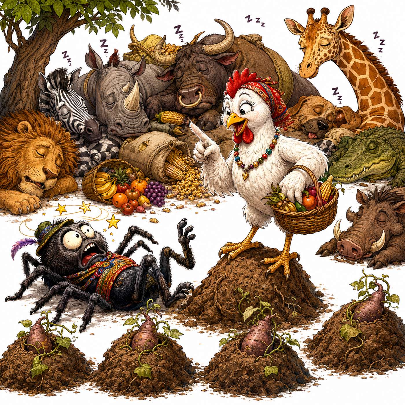 Anansi and the Yams - West African Folk Tale | By Kids For Kids Story Time
