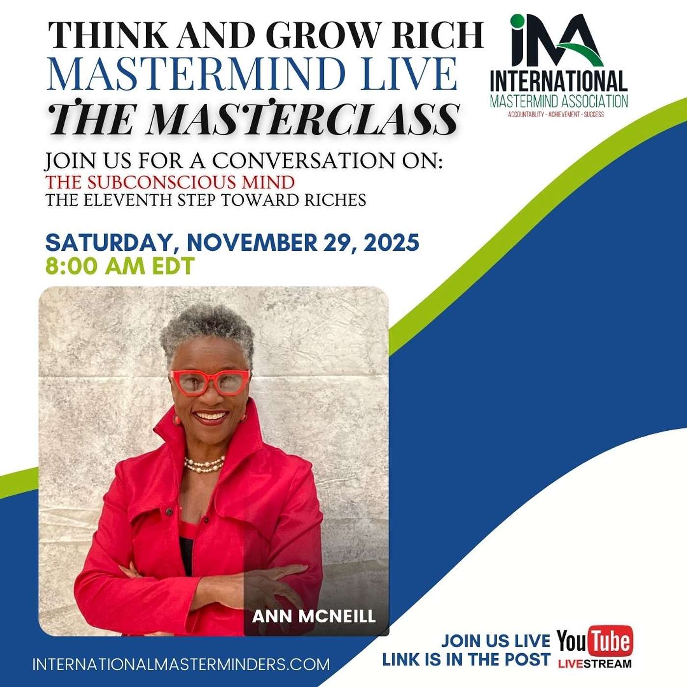 IMA Think & Grow Rich Saturday Show 11.29.2025 MASTERCLASS episode artwork