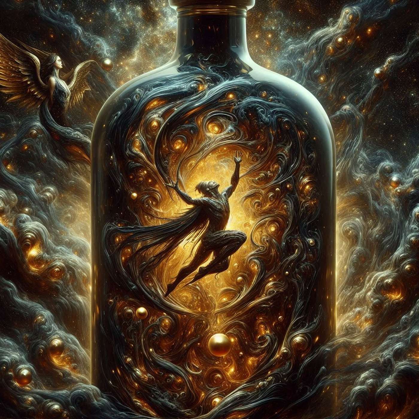 t356NYA138 Wine Is A Mocker (Rebellion In A Bottle) sketch Nicholas Mazzio Lauren Mazzio The Rain