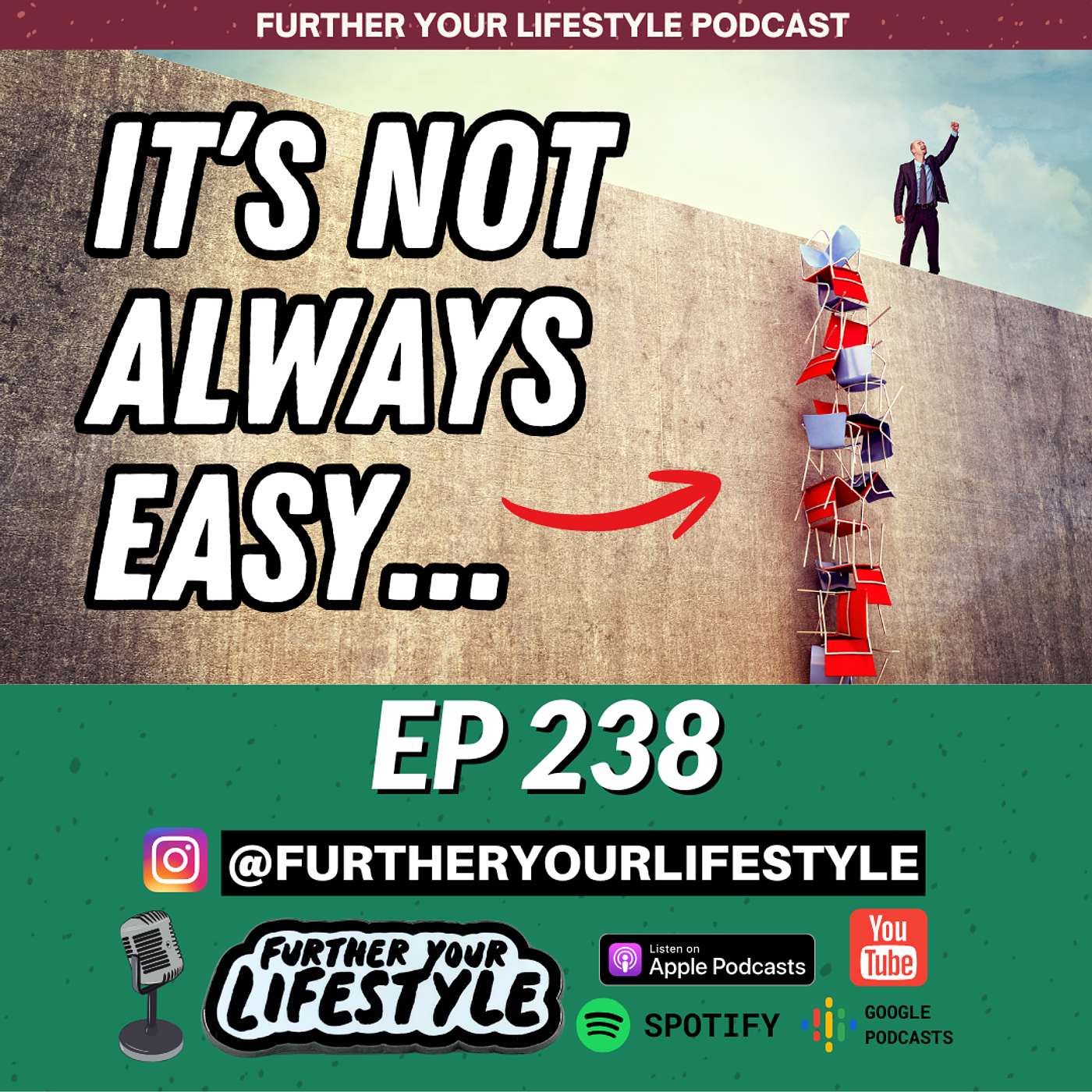 EP. 238 - Embrace Discomfort: The Key to Achieving Your Goals | Further Your Lifestyle Podcast