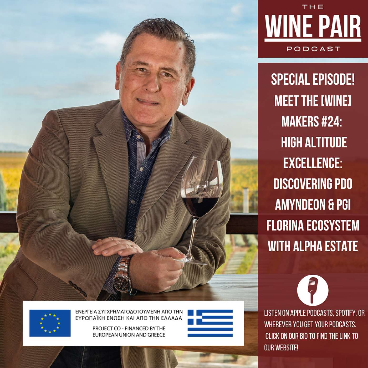 Special Episode! Meet the (Wine) Makers #24: High-Altitude Excellence: Discovering PDO Amyndeon & PGI Florina with Alpha Estate. episode artwork