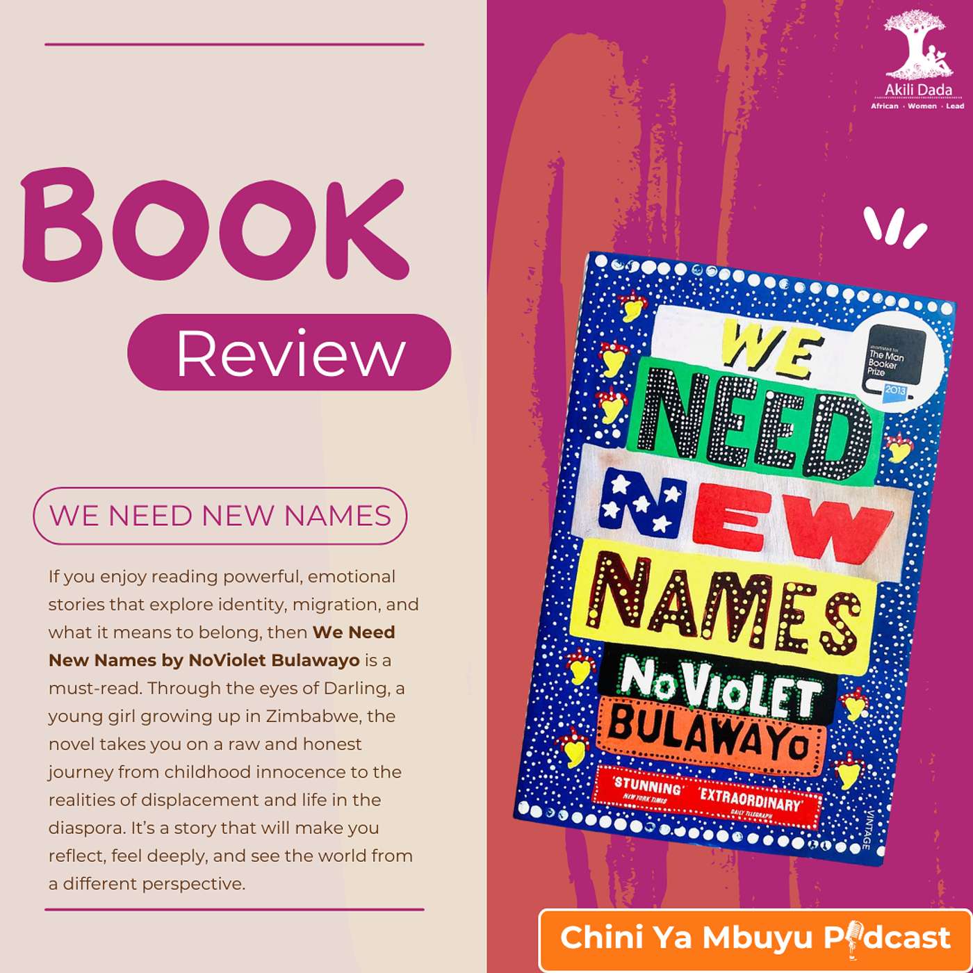 Book Review  - We Need New Names by NoViolet Bulawayo