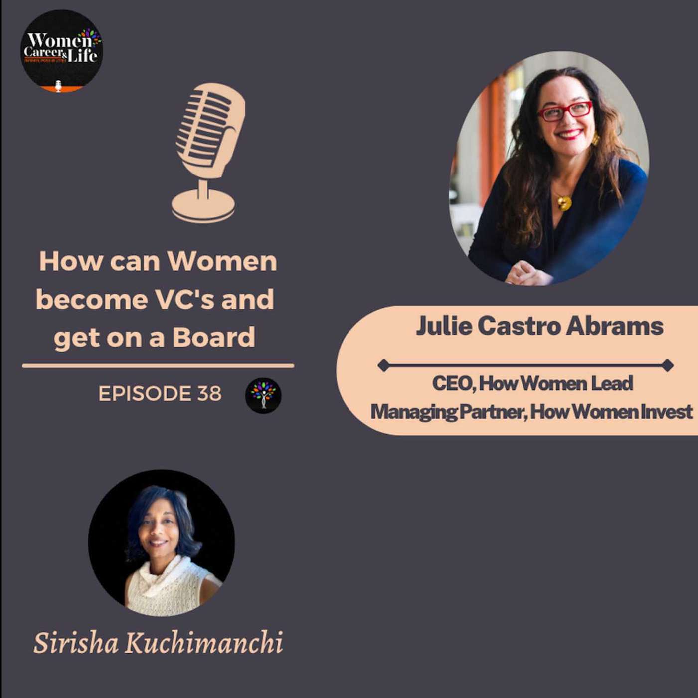 How do Women get in VC and Board Positions: Empowering Women to Grow Their Power, Wealth, and Influence : Julie Castro Abrams-CEO & Chair of How Women Lead, Managing Partner of How Women Invest