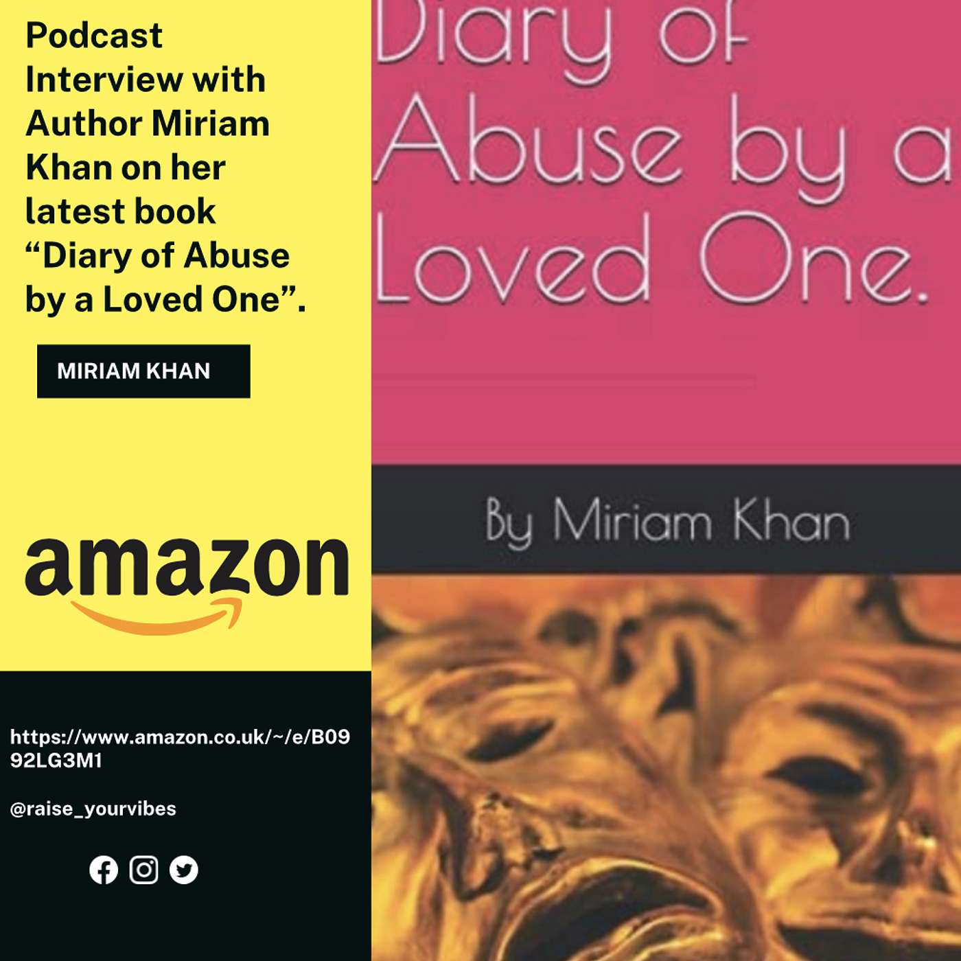 Podcast Title: Interview with Miriam Khan, author of “Diary of Abuse by a Loved One”. episode artwork
