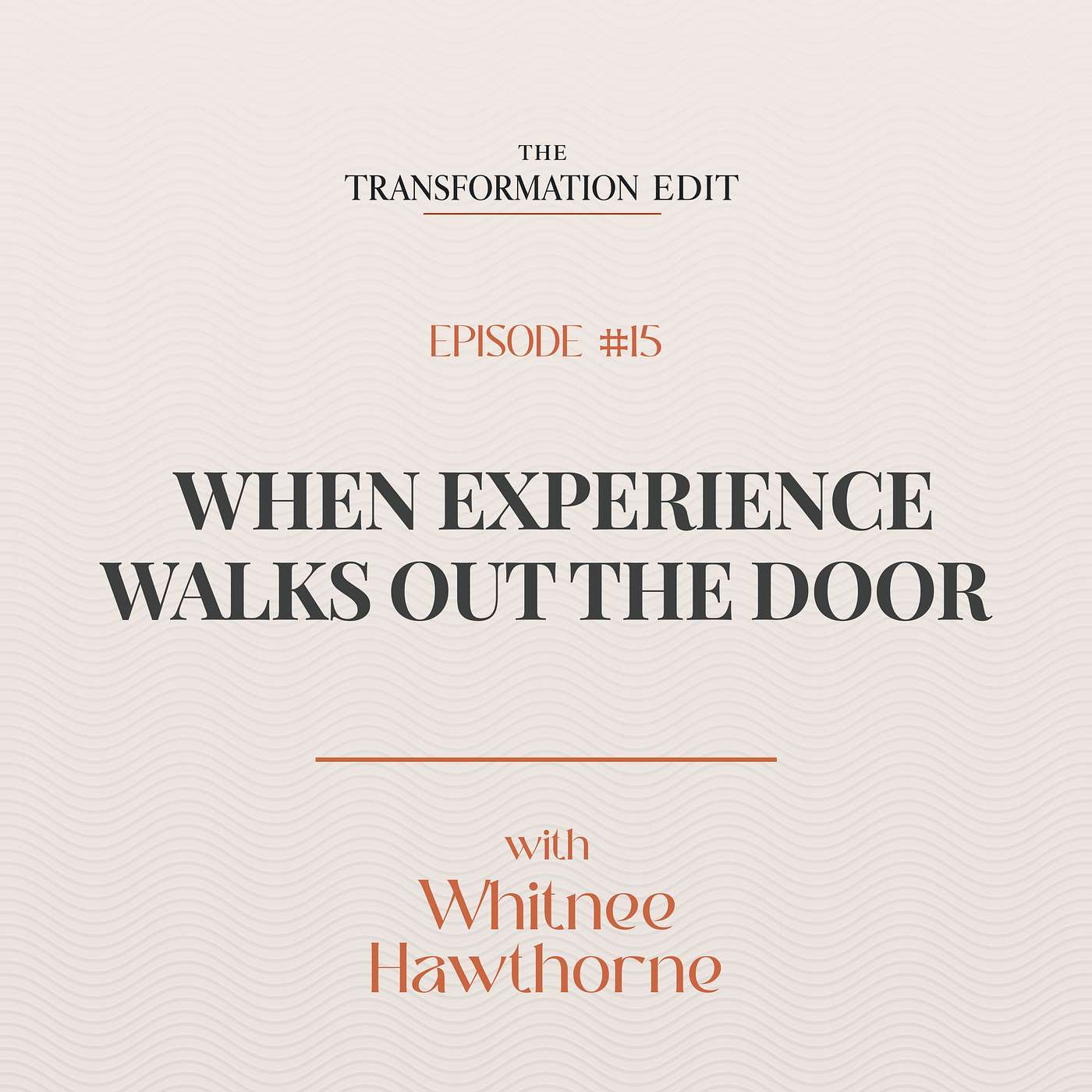 Episode 15: When Experience Walks Out the Door episode artwork