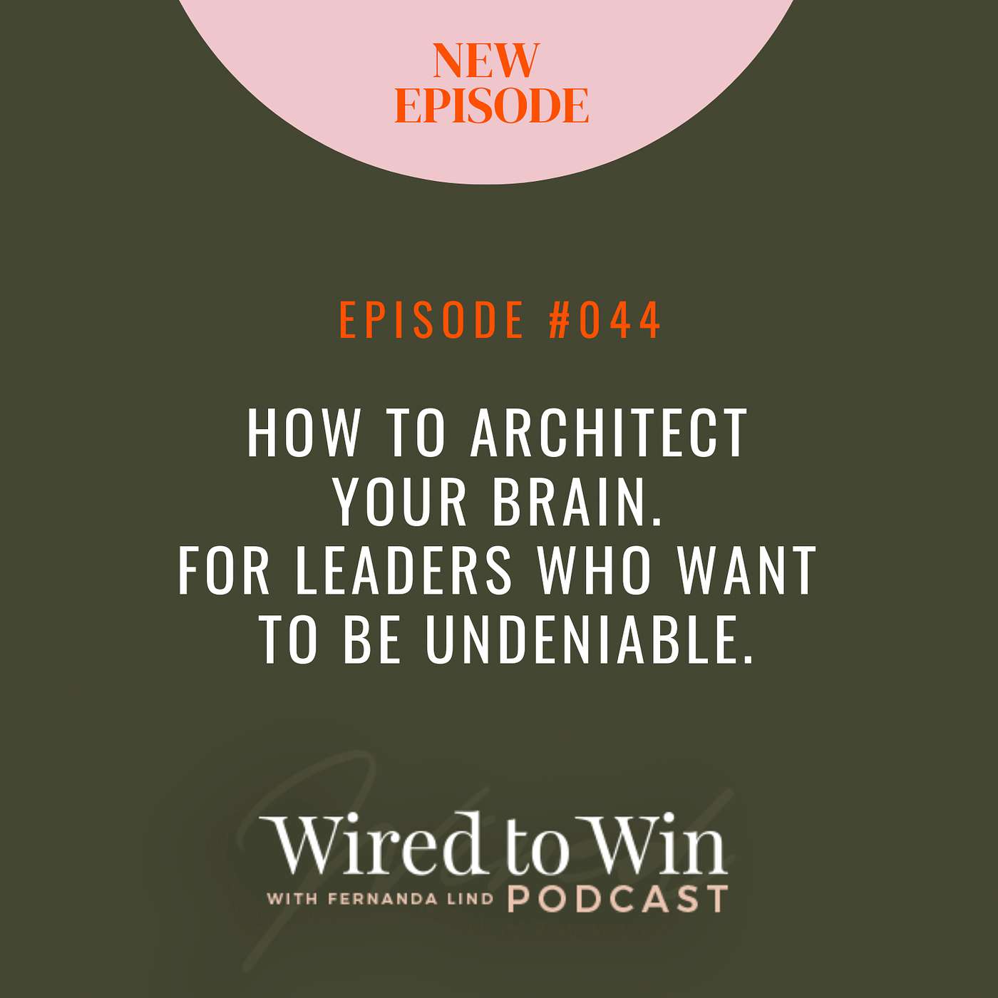 How to Architect Your Brain. For Leaders Who Want to Be Undeniable.