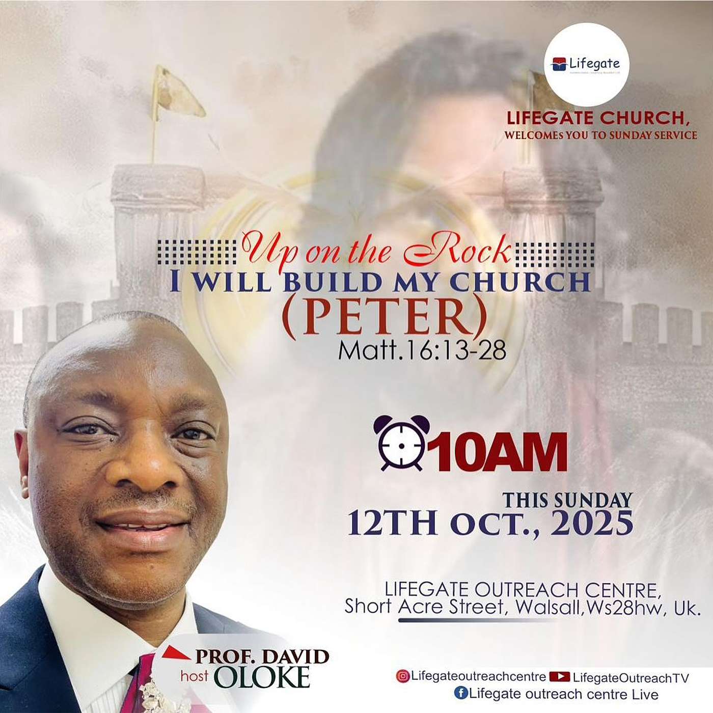 Upon this rock, I will build my church - Lifegate Church - 12.10.25 episode artwork