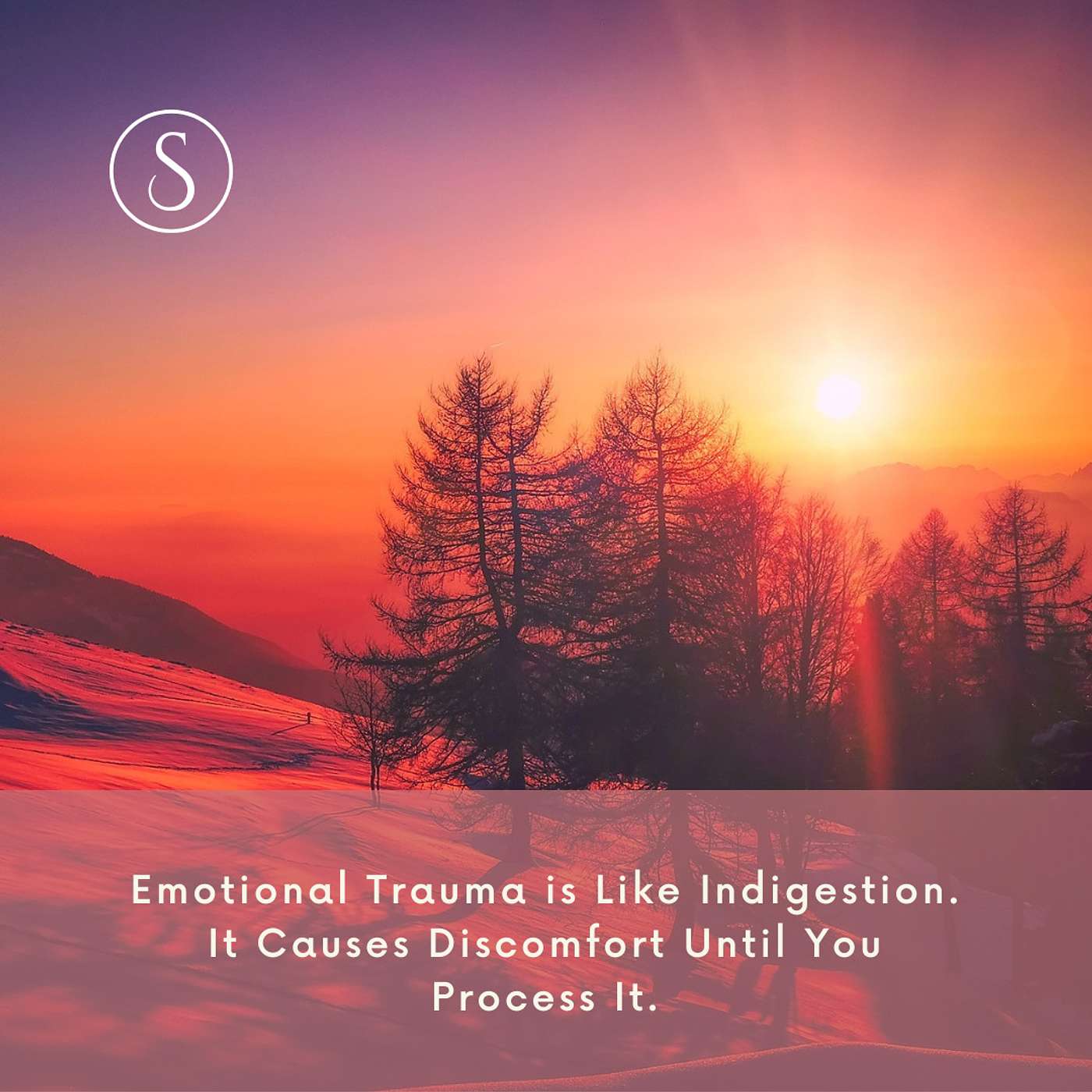 109. Emotional Trauma is Like Indigestion. It Causes Discomfort Until You Process It. episode artwork