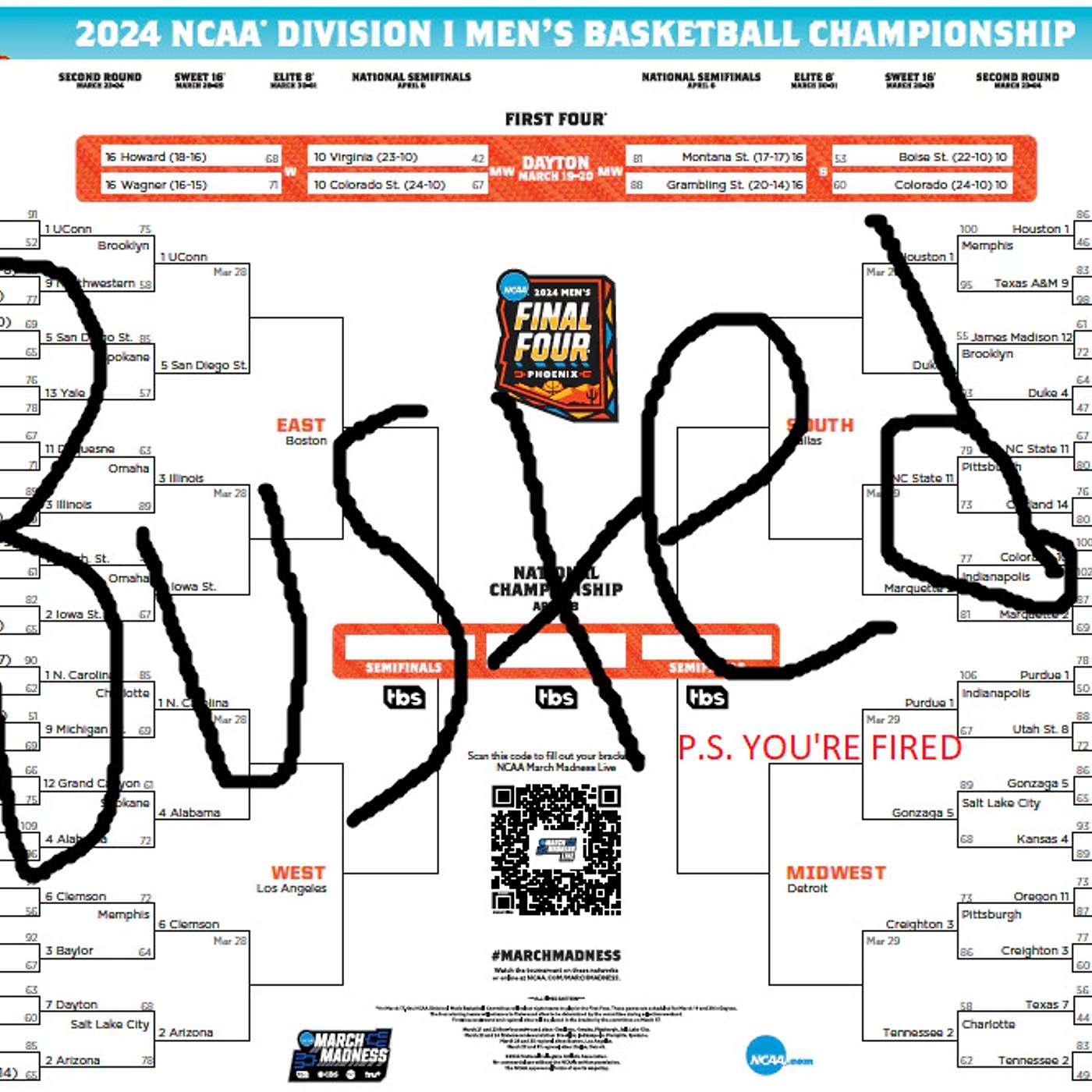 Busted Brackets, Doing Anything But My Work, And Getting Fired For It.
