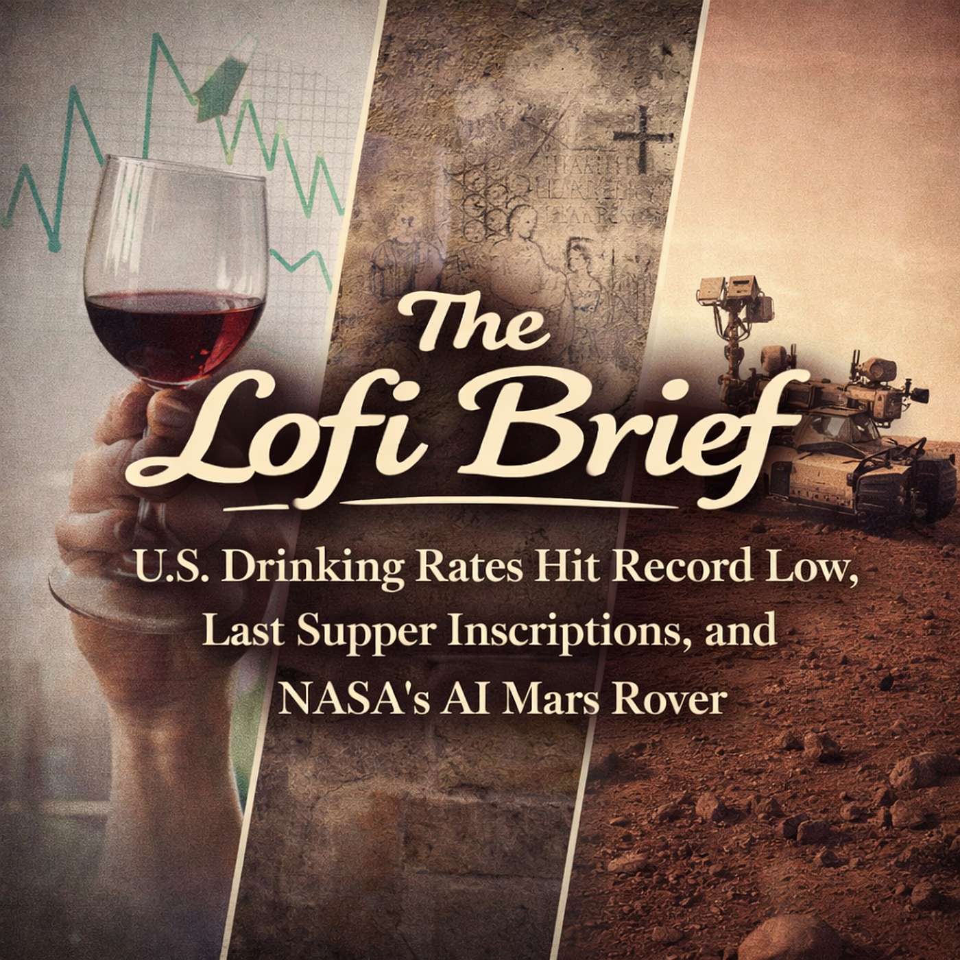 U.S. Drinking Rates Hit Record Low, Hidden Messages at the Last Supper Site, and NASA’s AI-Driven Mars Rover episode artwork