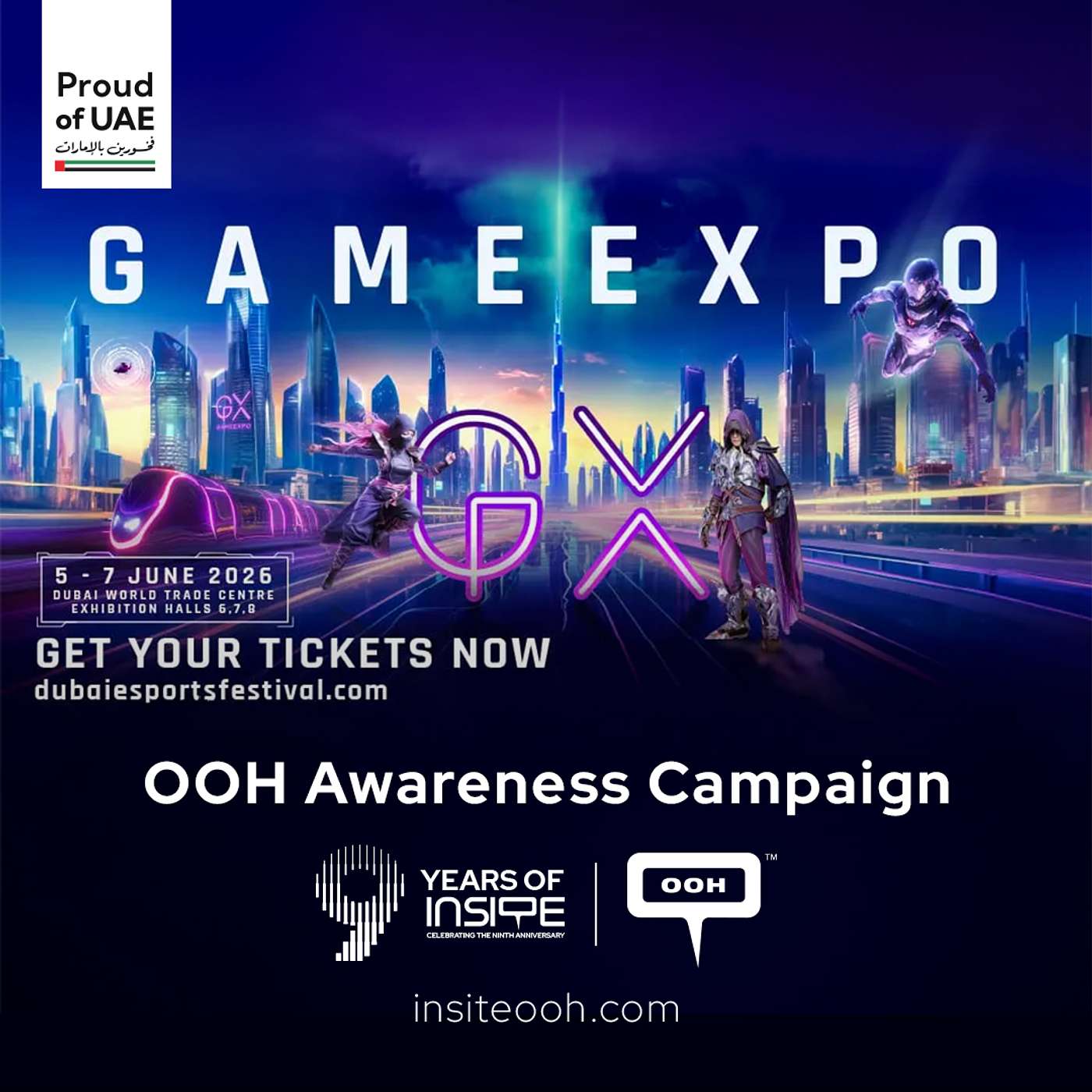 Dubai Esports and Games Festival Returns to DOOH with GameExpo Campaign