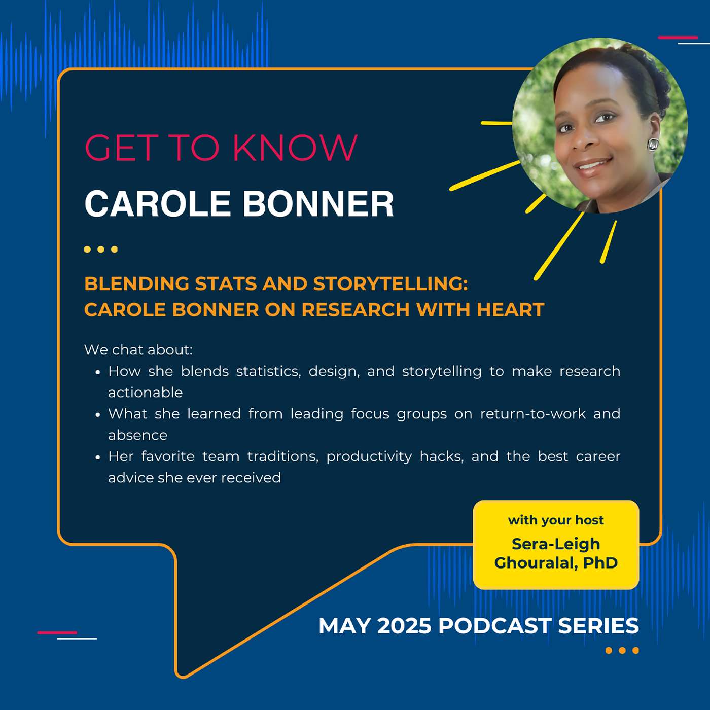 Blending Stats and Storytelling: Carole Bonner on Research with Heart episode artwork