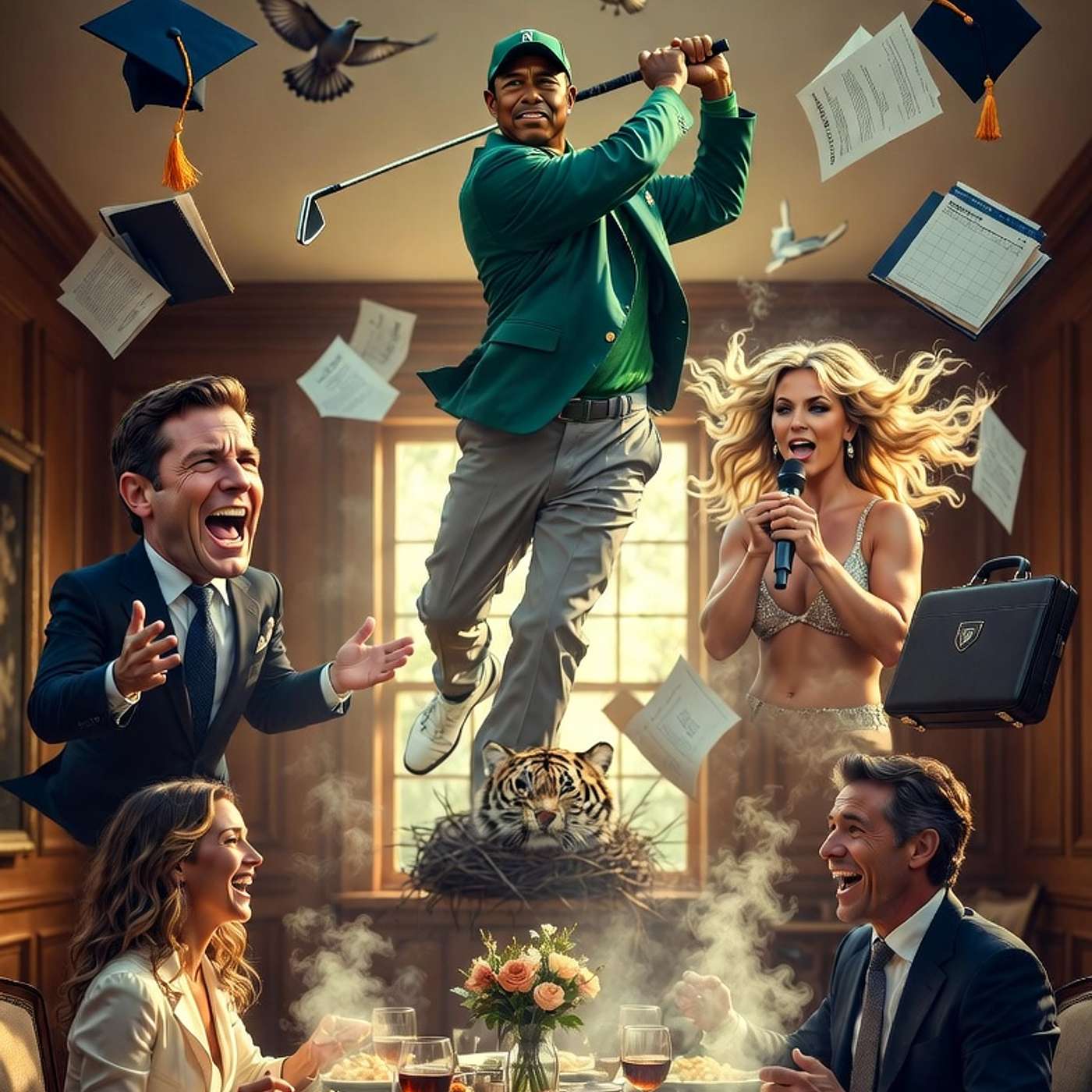 Tiger Woods, Britney Spears & Eric Swalwell Walk Into Our Empty Nest! Rory!!