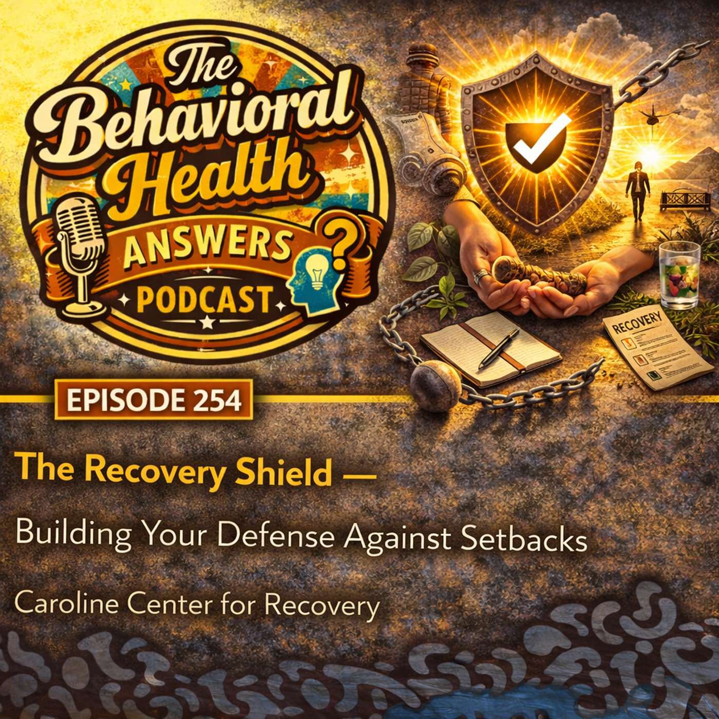 Episode 254: The Recovery Shield - Building Your Defense Against Setbacks | Carolina Center for Recovery episode artwork