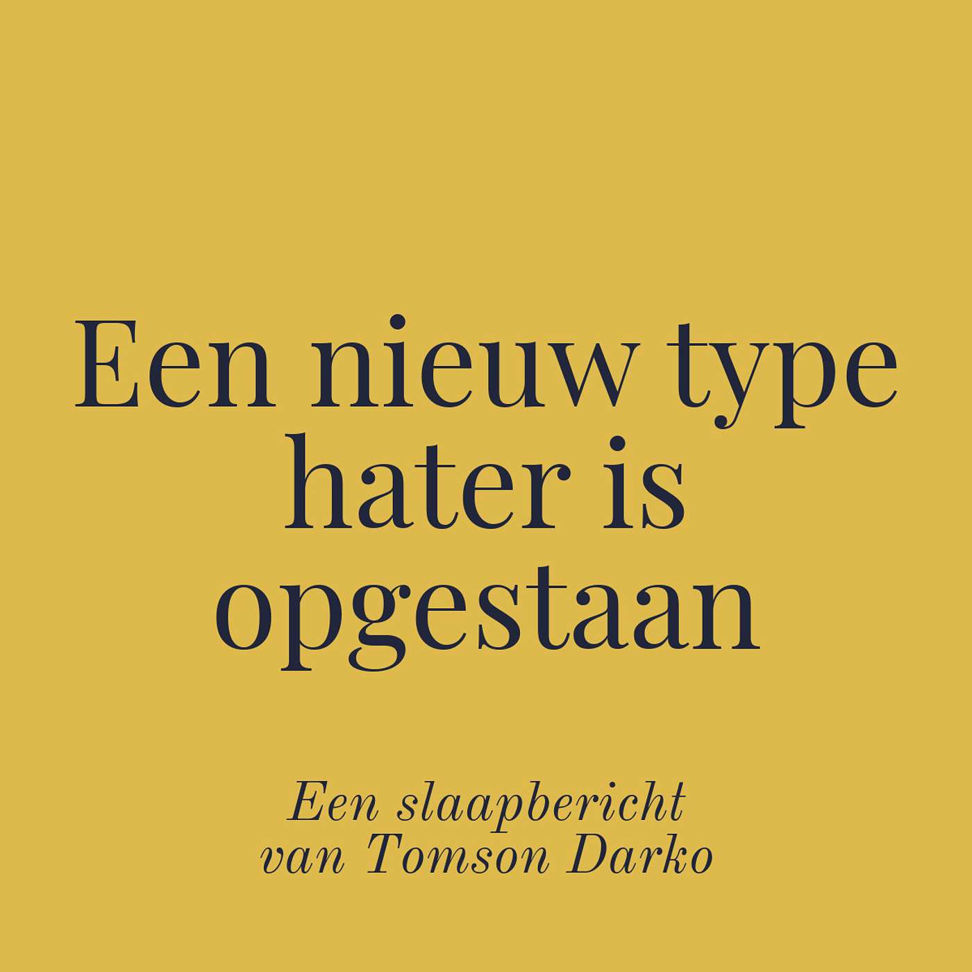 In slaap vallen met melancholie van Tomson Darko
