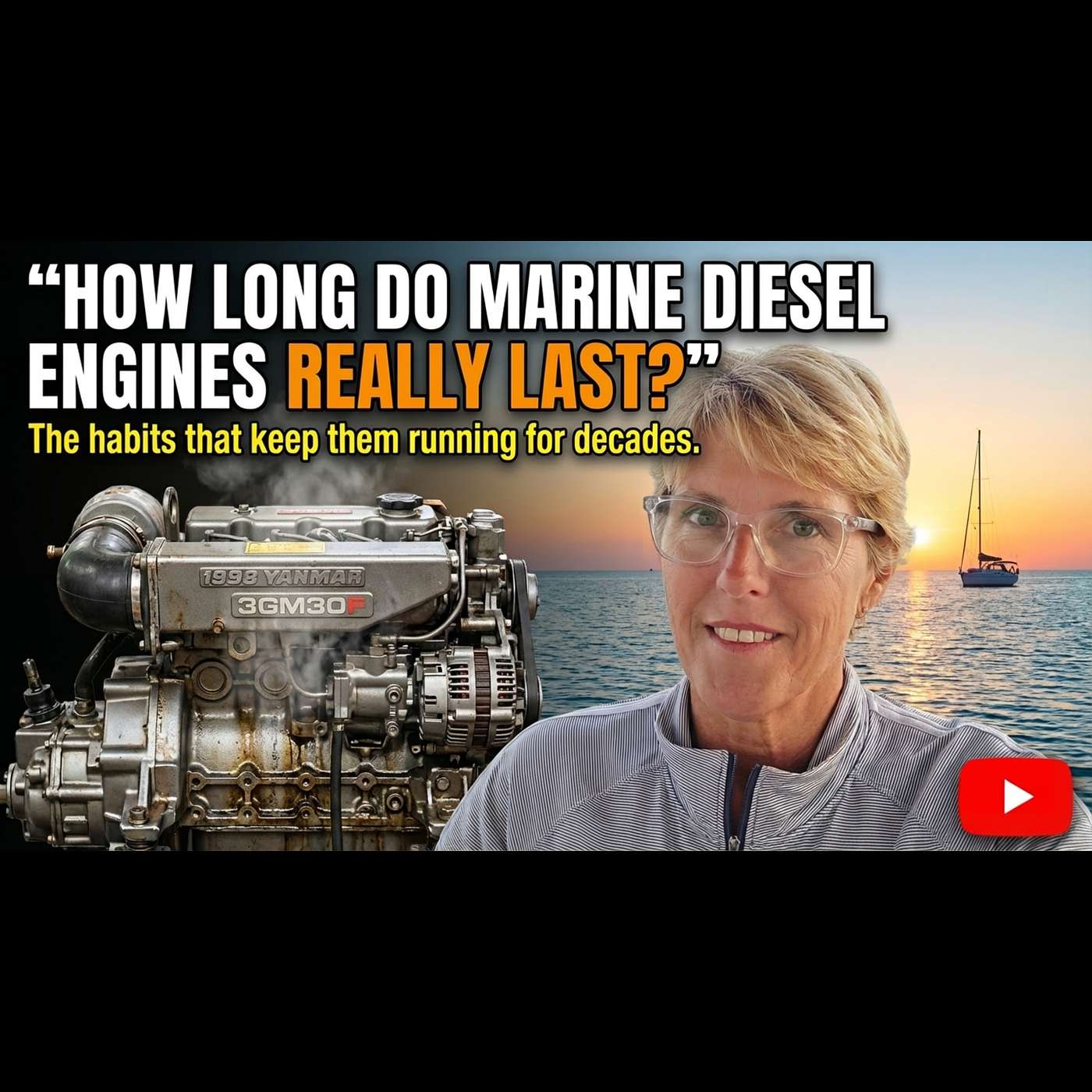 Salty Podcast #85 ⛵ How Long Do Marine Diesel Engines Really Last? How to Make Yours Last Longer