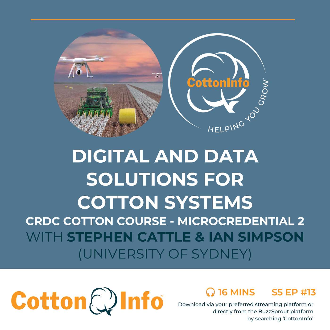 Digital and Data Solutions for Cotton Systems: the new microcredential from the CRDC Cotton Course