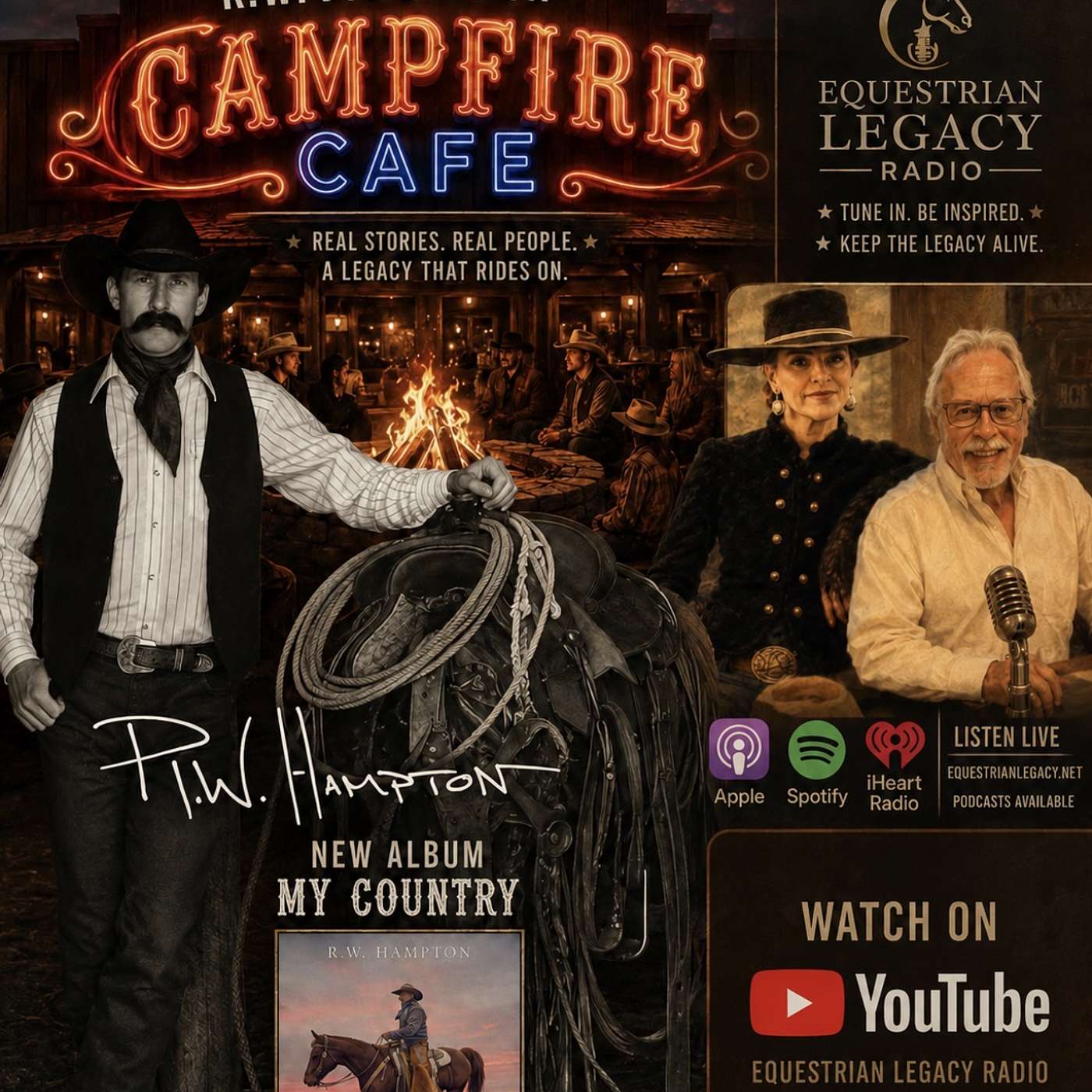 R.W. HAMPTON on THE CAMPFIRE CAFE on EQUESTRIAN LEGACY RADIO