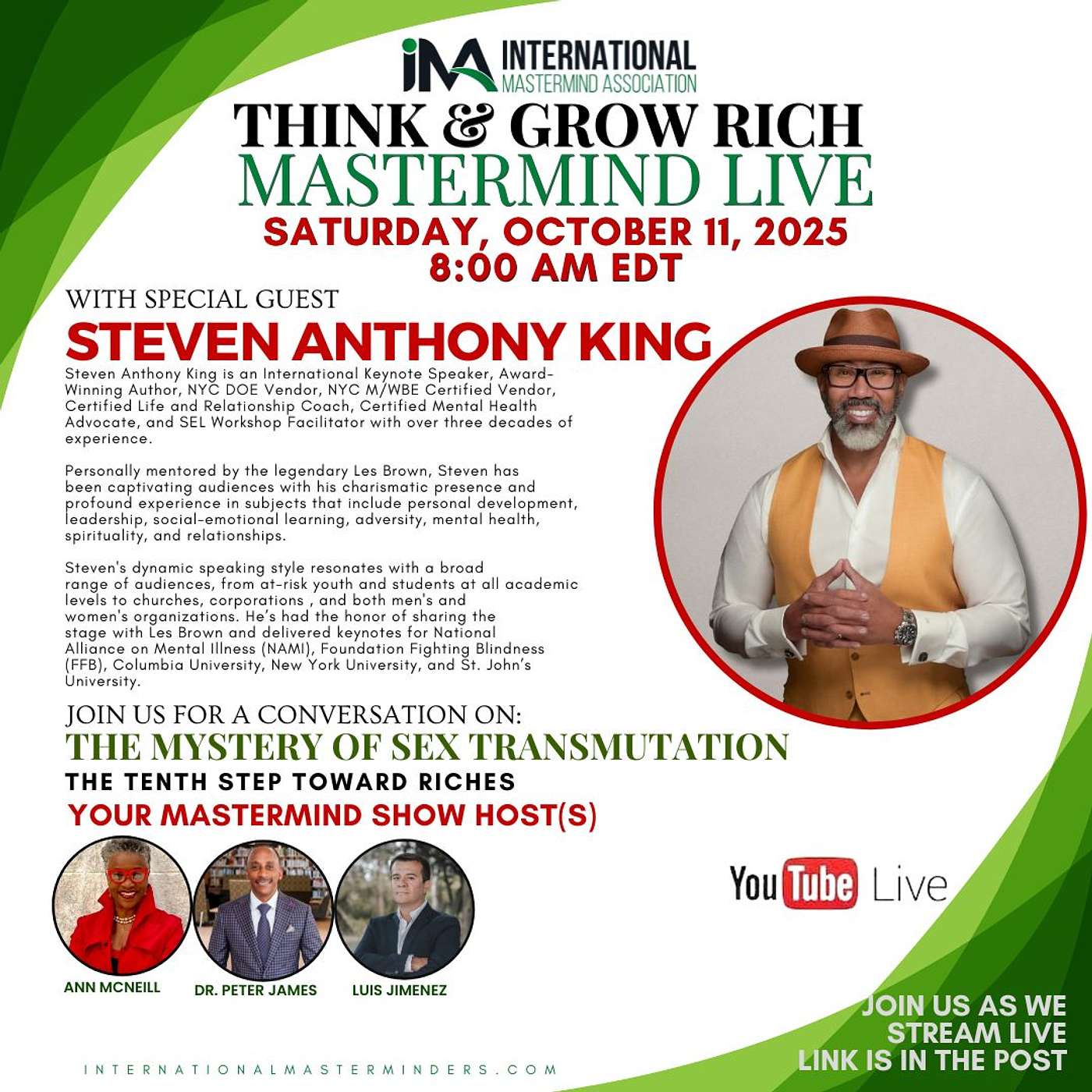 IMA Think & Grow Rich Saturday Show 10.11.2025 episode artwork
