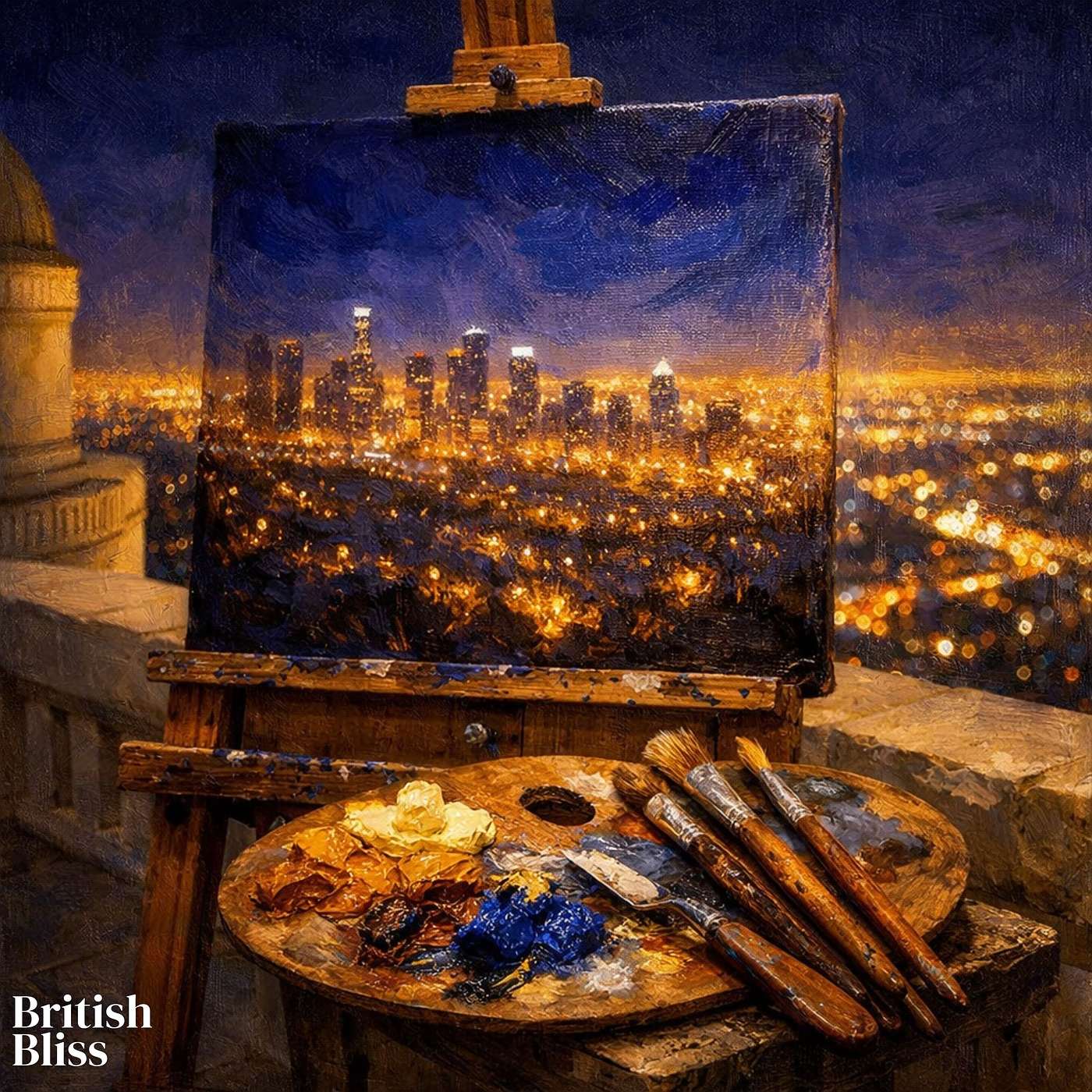 Painting the City of Angels: Bedtime Story For Adults (Soothing British Male Voice)