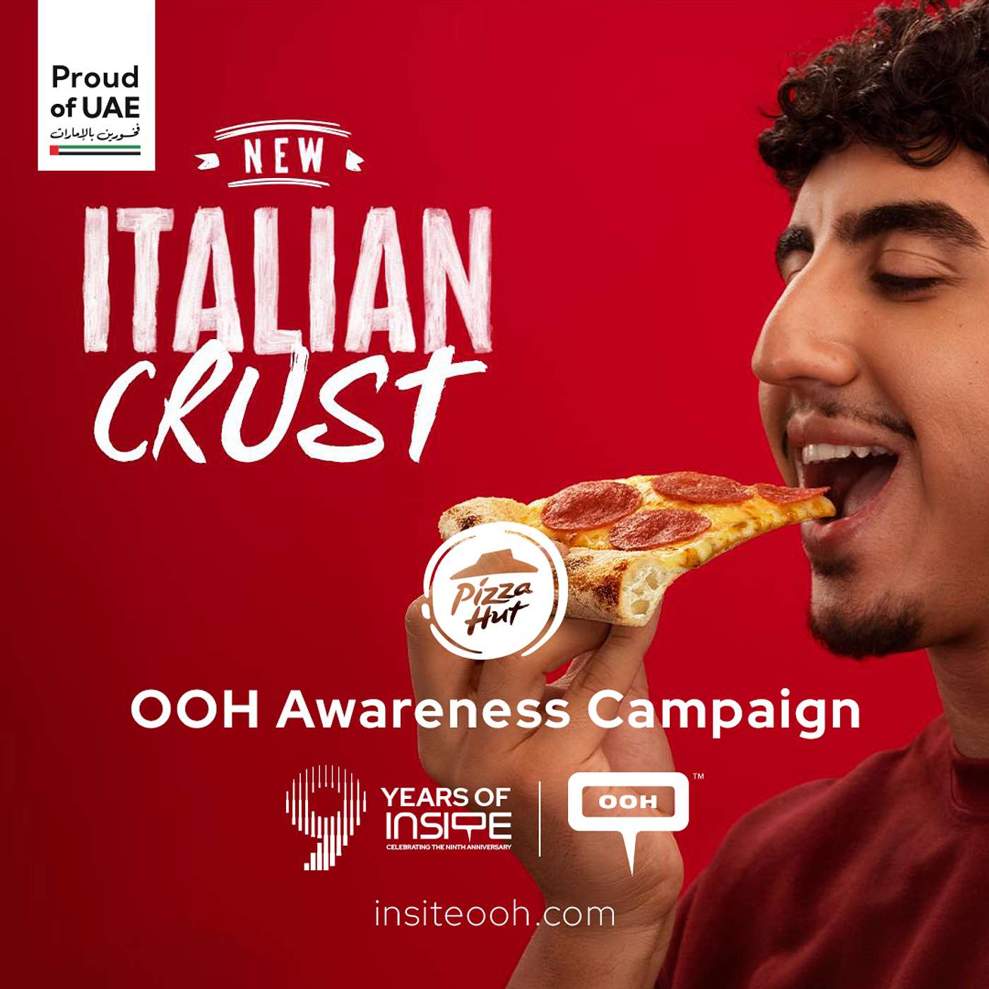 Pizza Hut Debuts the All-New Italian Crust on Dubai’s Billboards