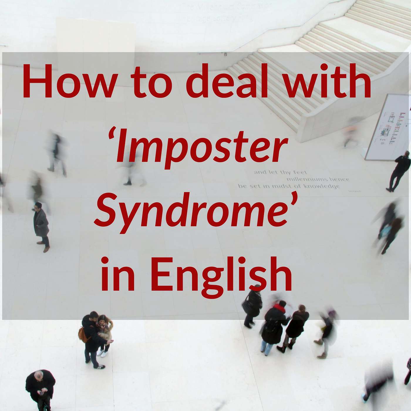 How To Deal With Imposter Syndrome In English