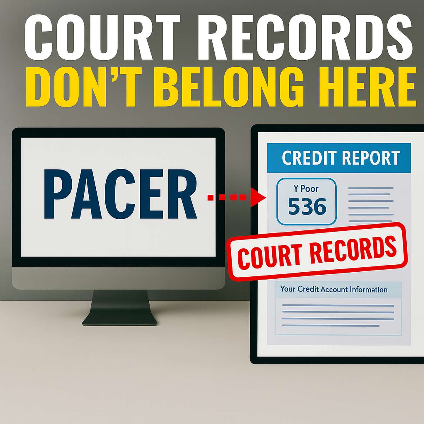 Bankruptcy, Child Support 👨‍👩‍👧 and Judgments Should NEVER Be on Your Credit Report! 📂 episode artwork