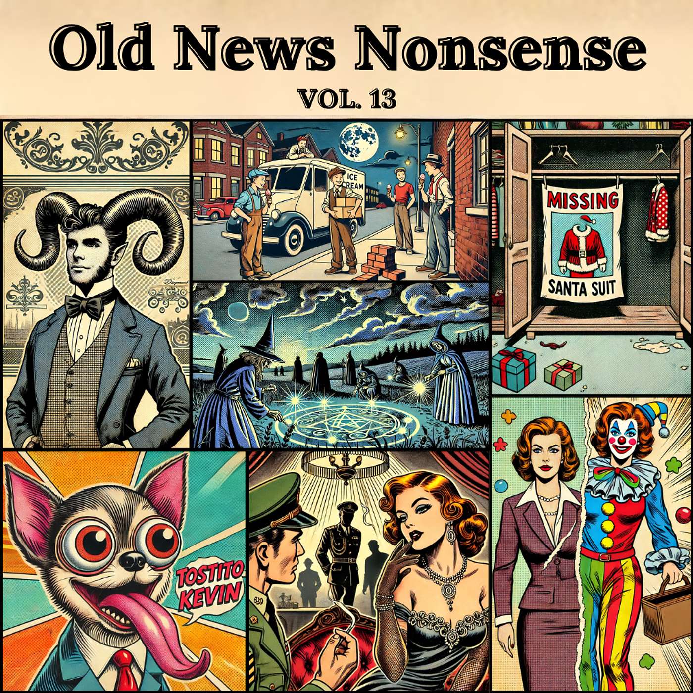 Old News Nonsense Vol. 13 – Clowns, Crimes, and Canines episode artwork