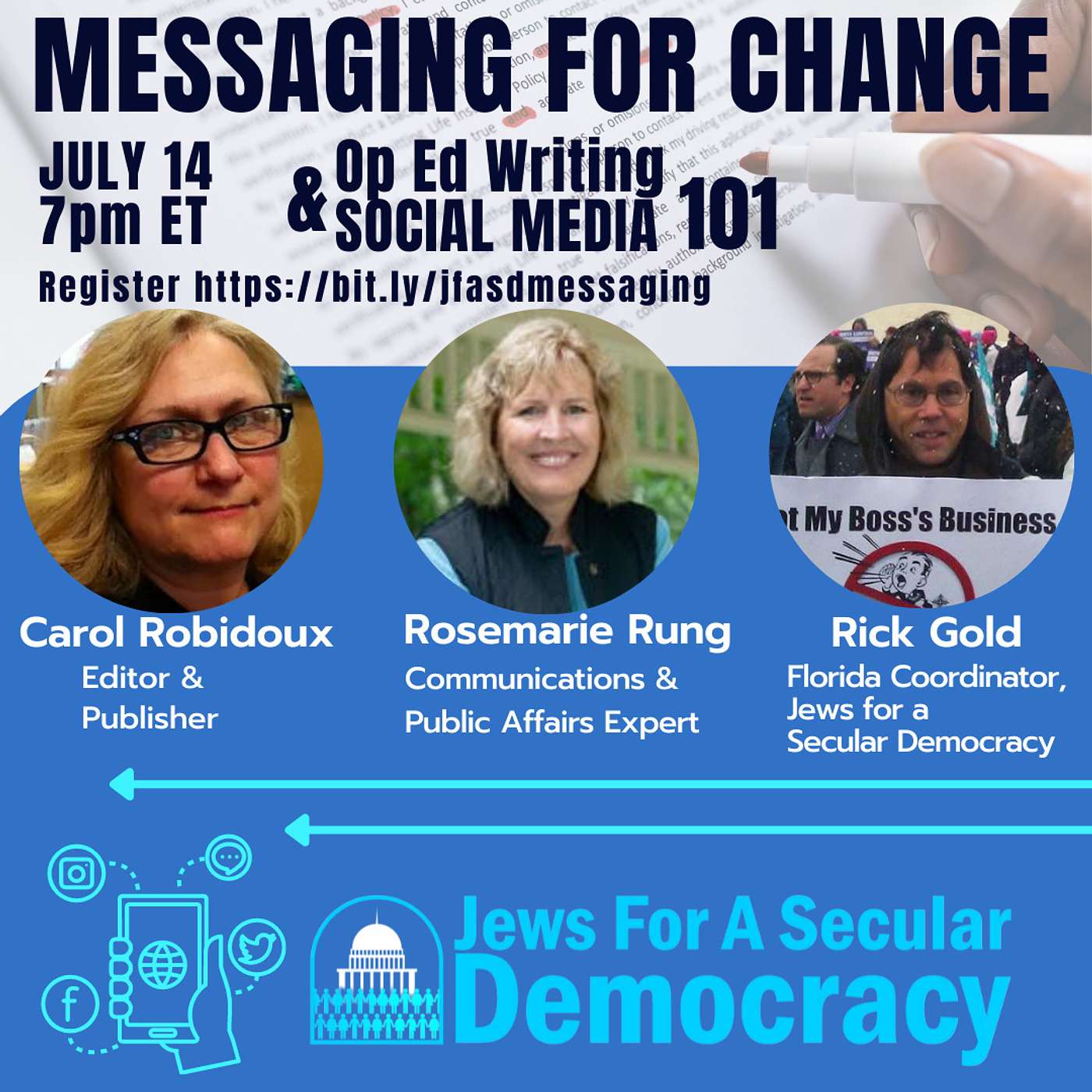 Messaging for Change: Op-Ed Writing and Social Media 101