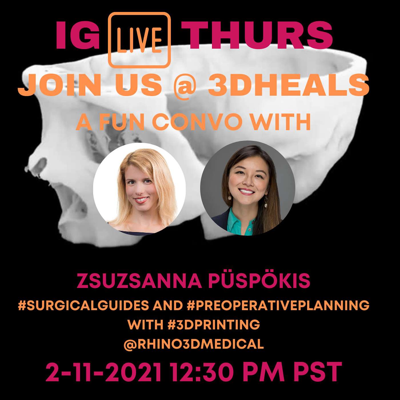🔒 Episode #43 | 3DHEALS IG Live Recording: Dr. Zsuzsanna Puspokis @Rhino3DMedical