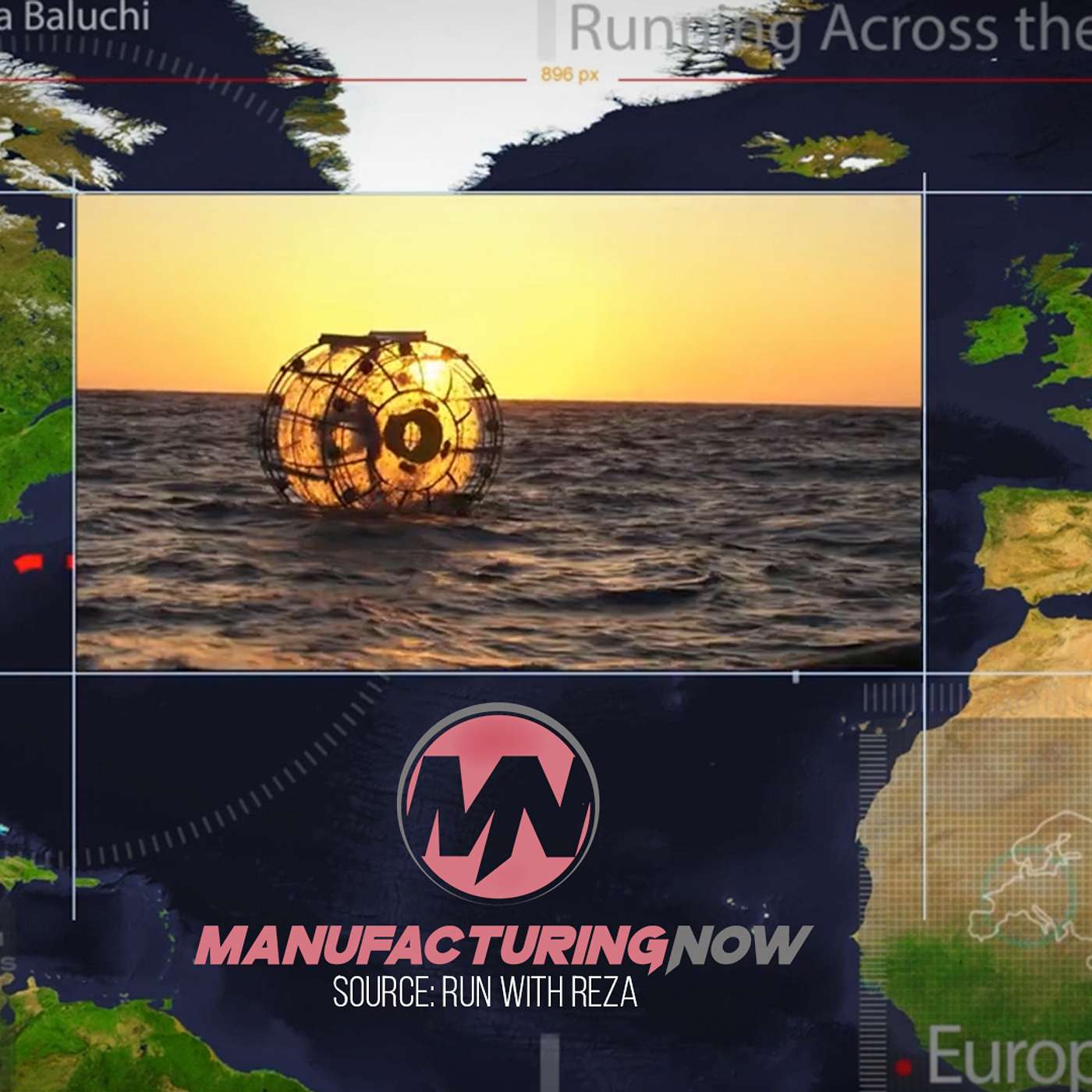 Man-Made Hamster Wheel Tries to Cross the Atlantic Ocean
