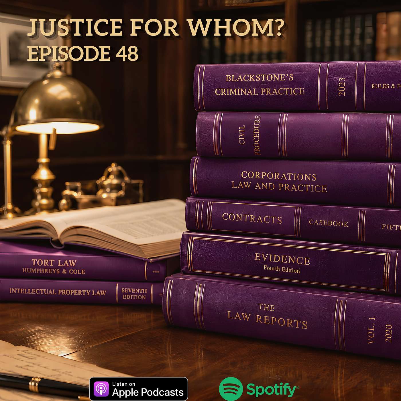 Justice For Whom? episode artwork
