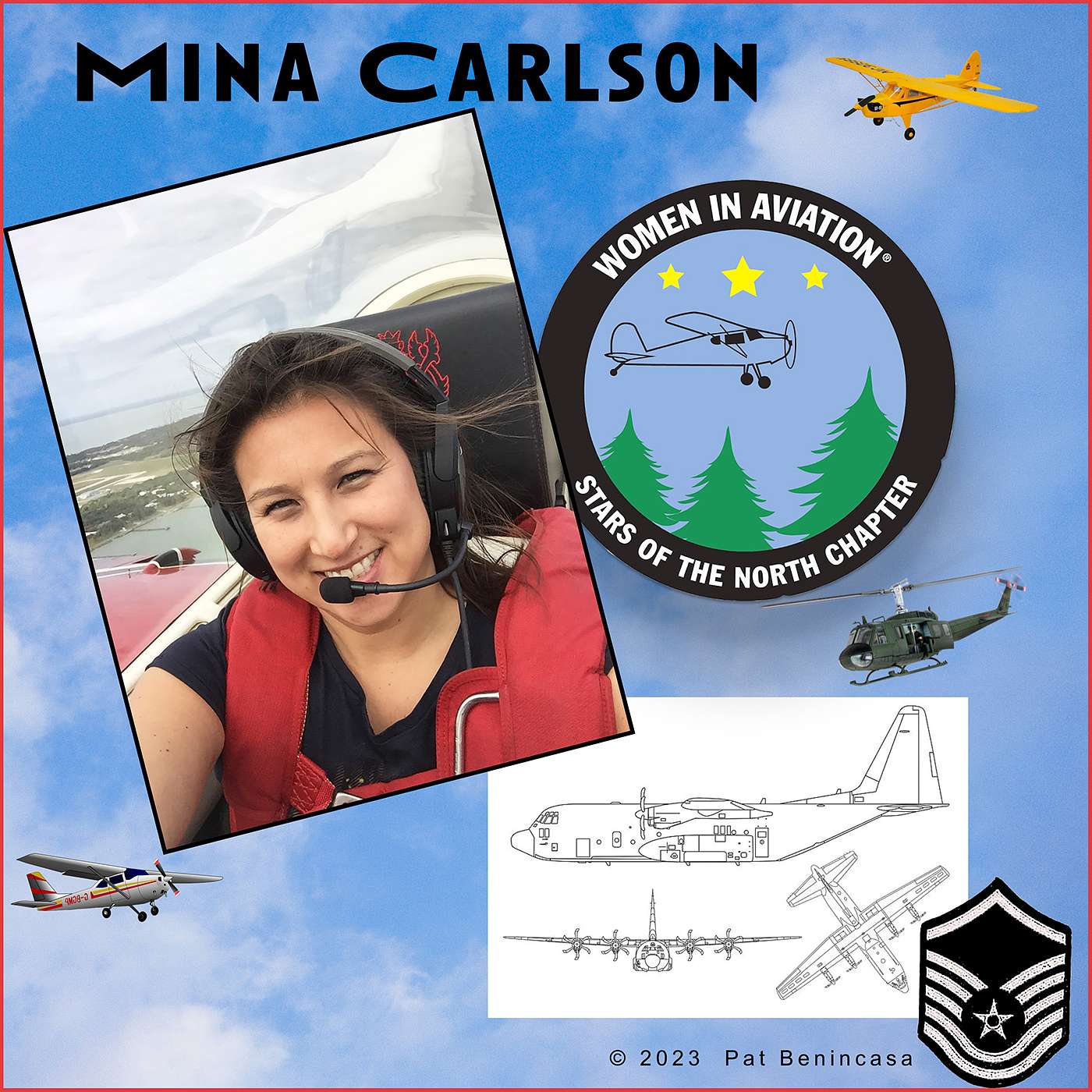 Aviator & Mentor: Mina Carlson's Remarkable Flight Path