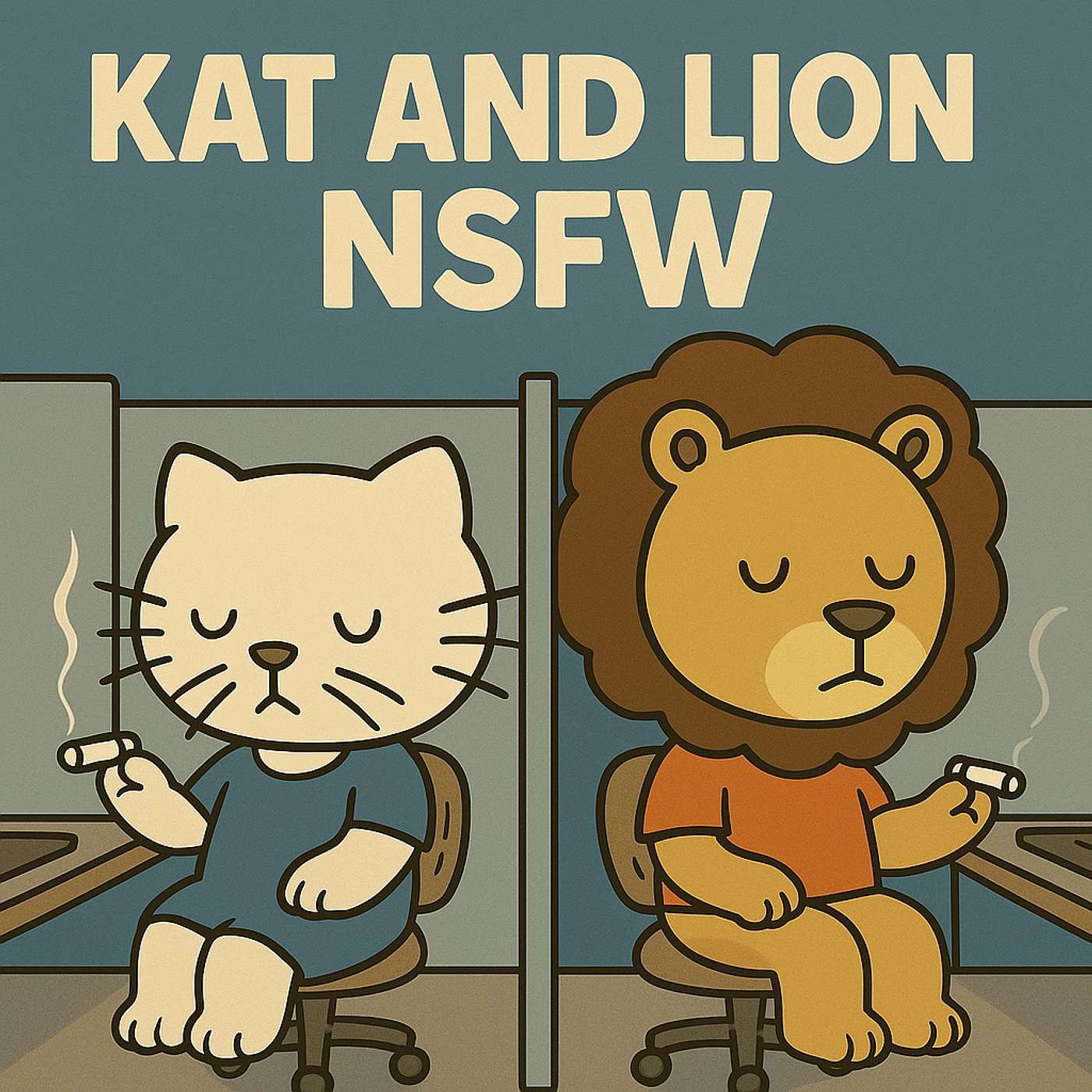 Kat and Lion NSFW podcast artwork
