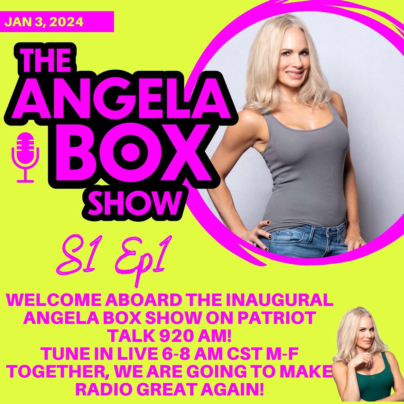 NEW!! The Angela Box Show on Patriot Talk 920 AM KYST - 1.3.24 - S1 Ep1