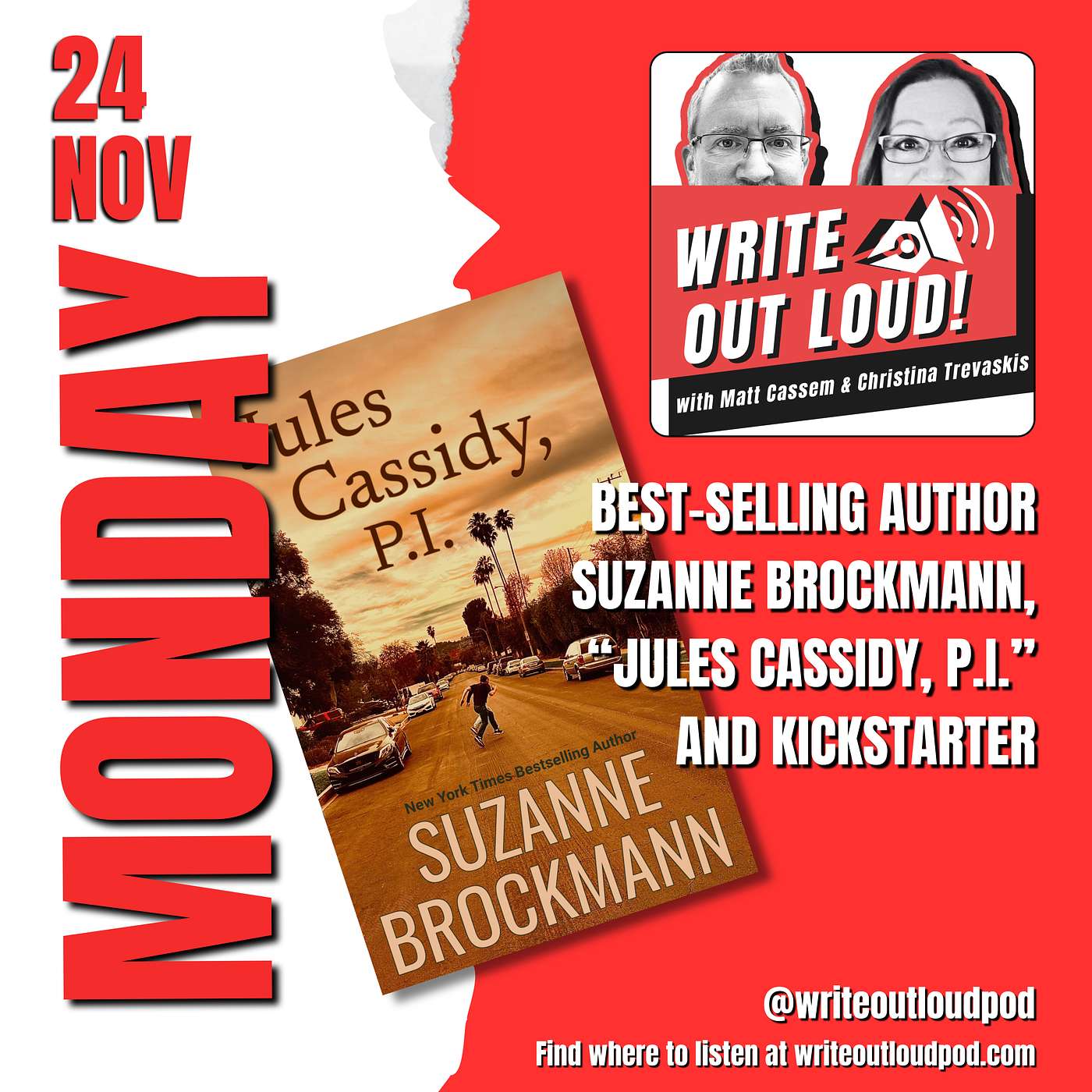 Best-selling Author Suzanne Brockmann, Jules Cassidy, P.I., and Kickstarter