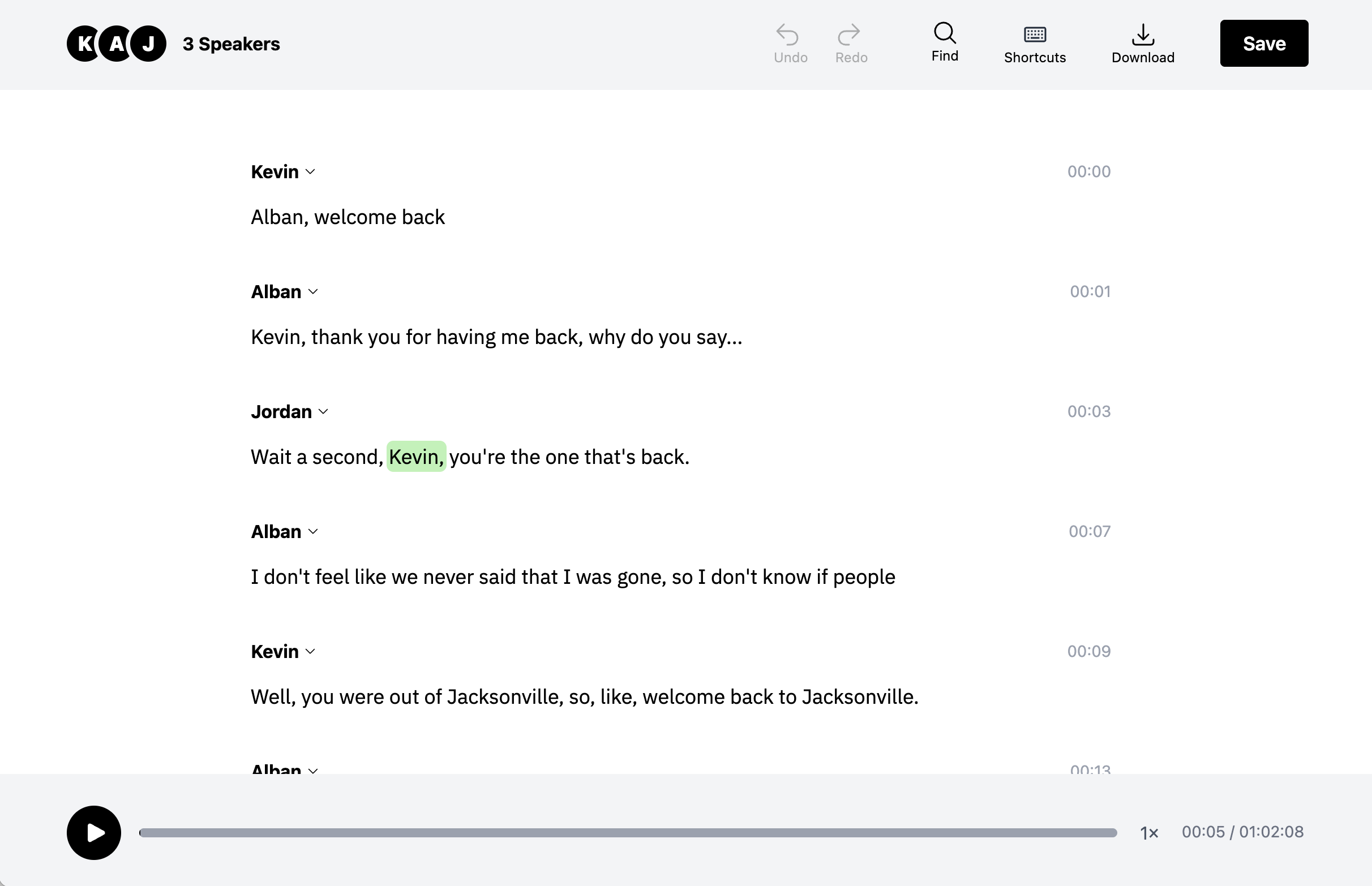 Buzzsprout podcast transcript editor
