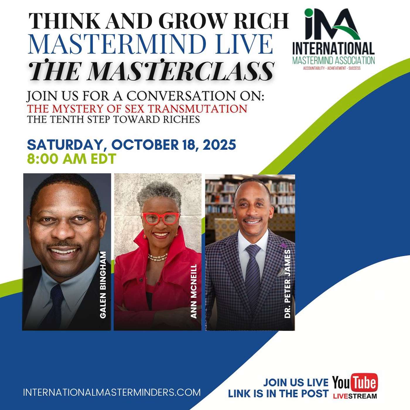 IMA Think & Grow Rich Saturday MASTERCLASS 10.18.2025 episode artwork