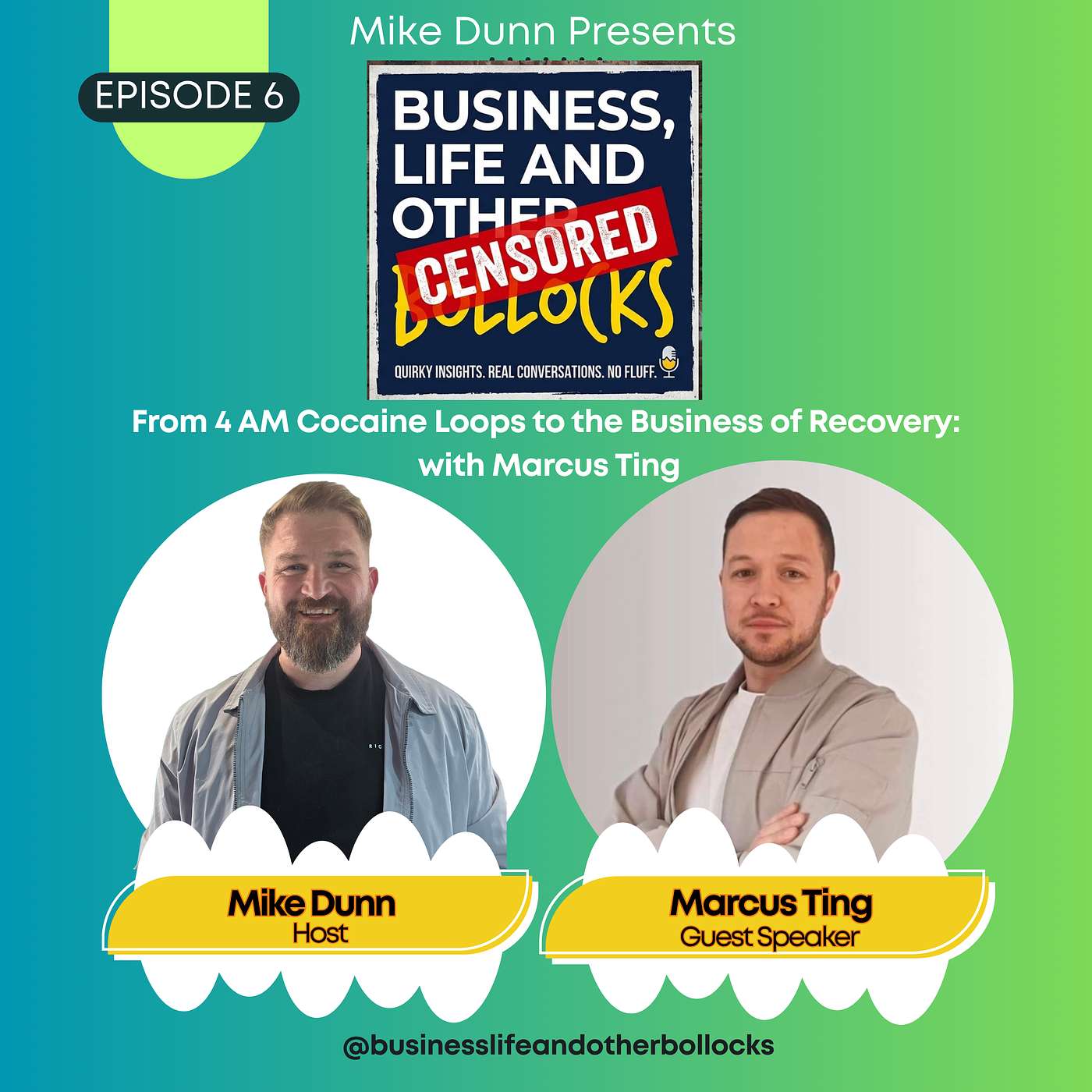 From 4 AM Cocaine Loops to the Business of Recovery:  with Marcus Ting episode artwork