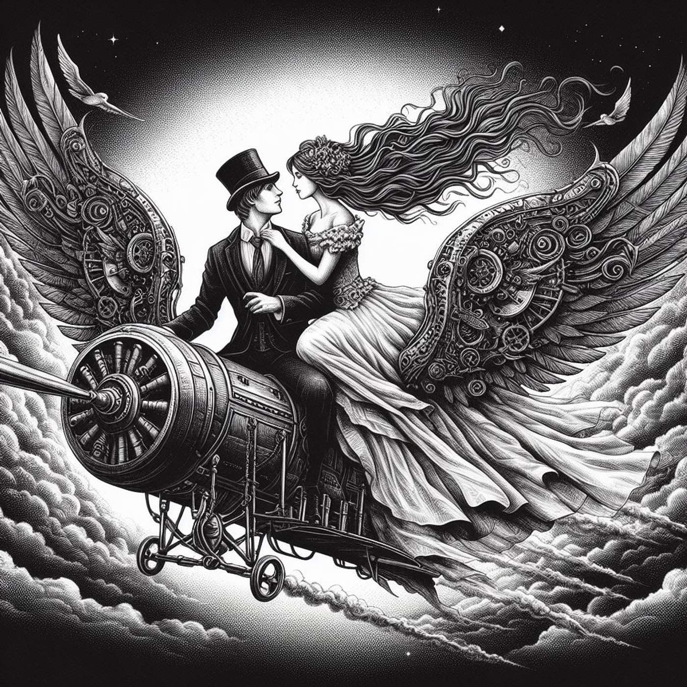 C78T0 Sang At Midnight As We Ride On The Wind sketch fx2 Nicholas Mazzio Lauren Mazzio The Rain