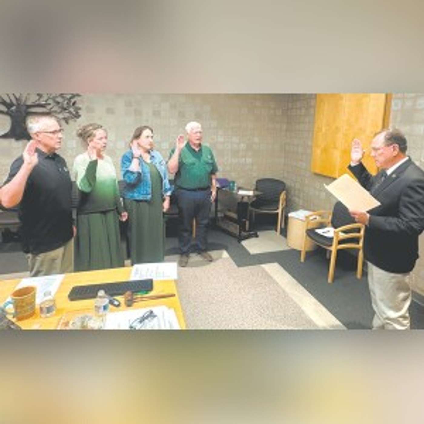 Hospital board members take oath of office episode artwork