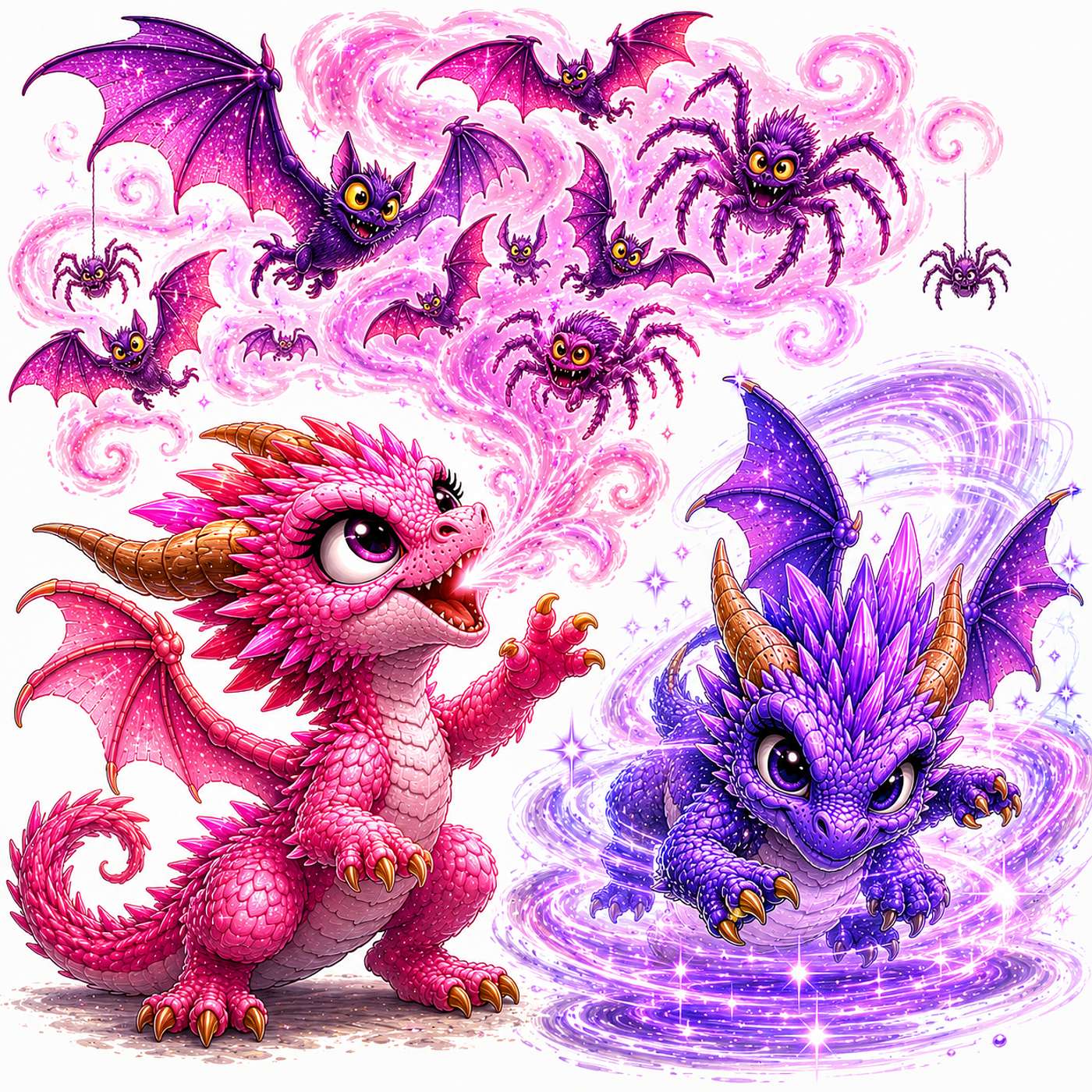 🌈🐉 The Rainbow Dragon(s) - The Violet and Pink Dragons 💜💖 episode artwork