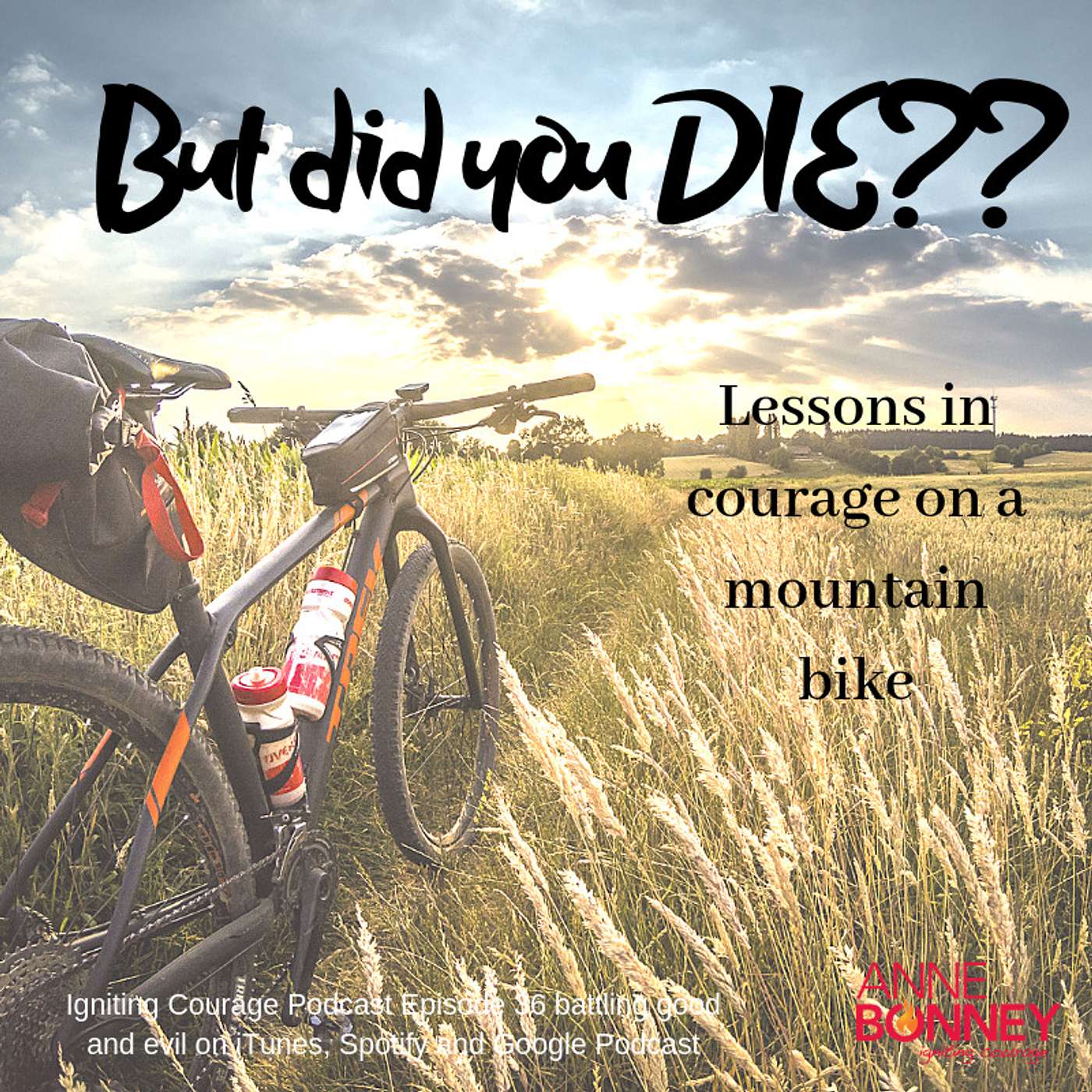 IGNITING COURAGE Podcast Episode 36: Lessons of Courage on a Mountain Bike episode artwork